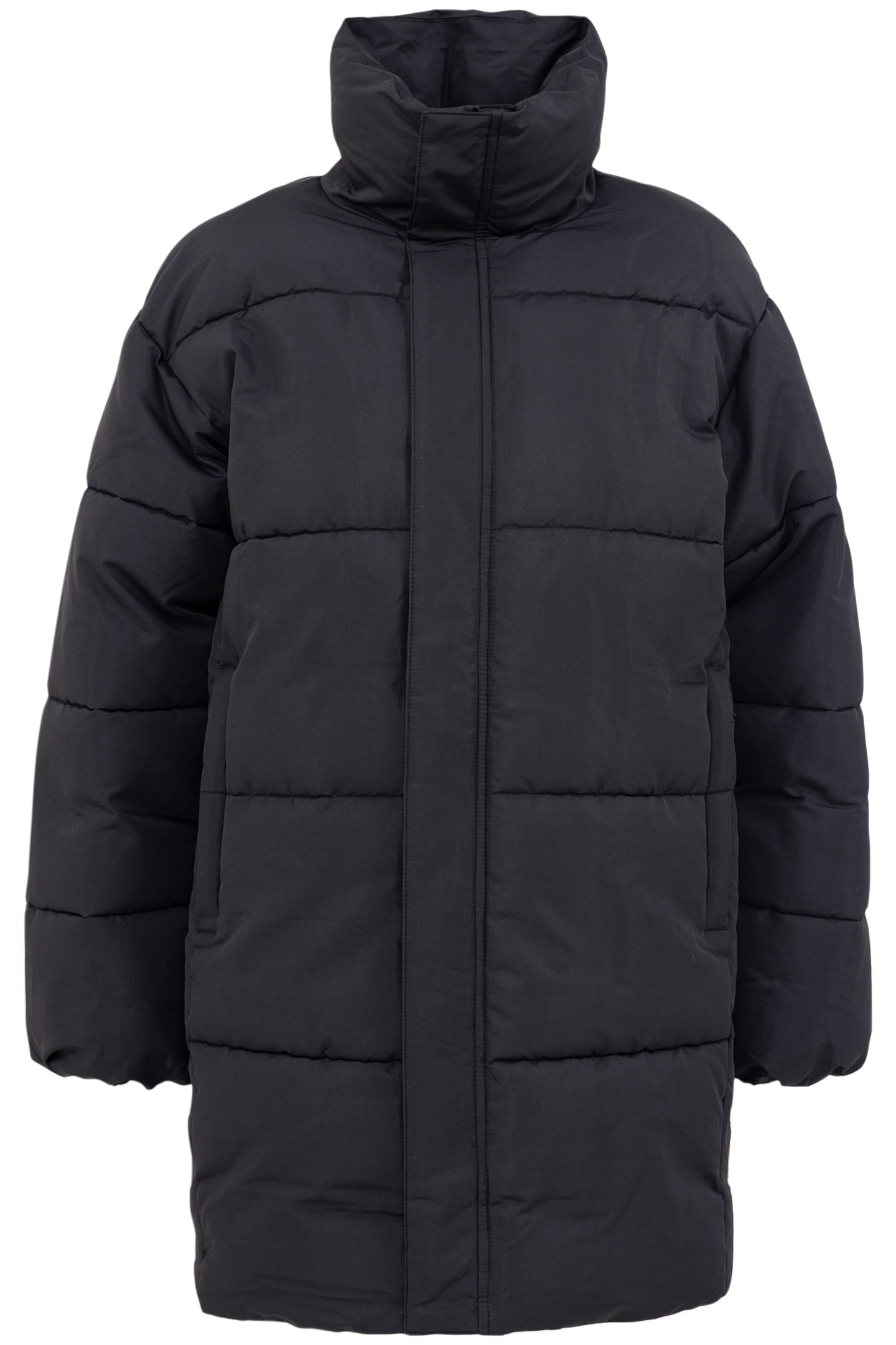 BLACK SATIN LOOSE-FIT JACKET 4