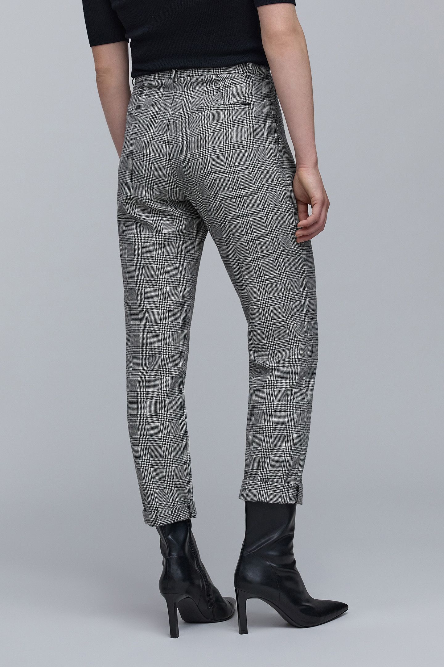 PRINCE OF WALES BLACK SUIT PANTS 2