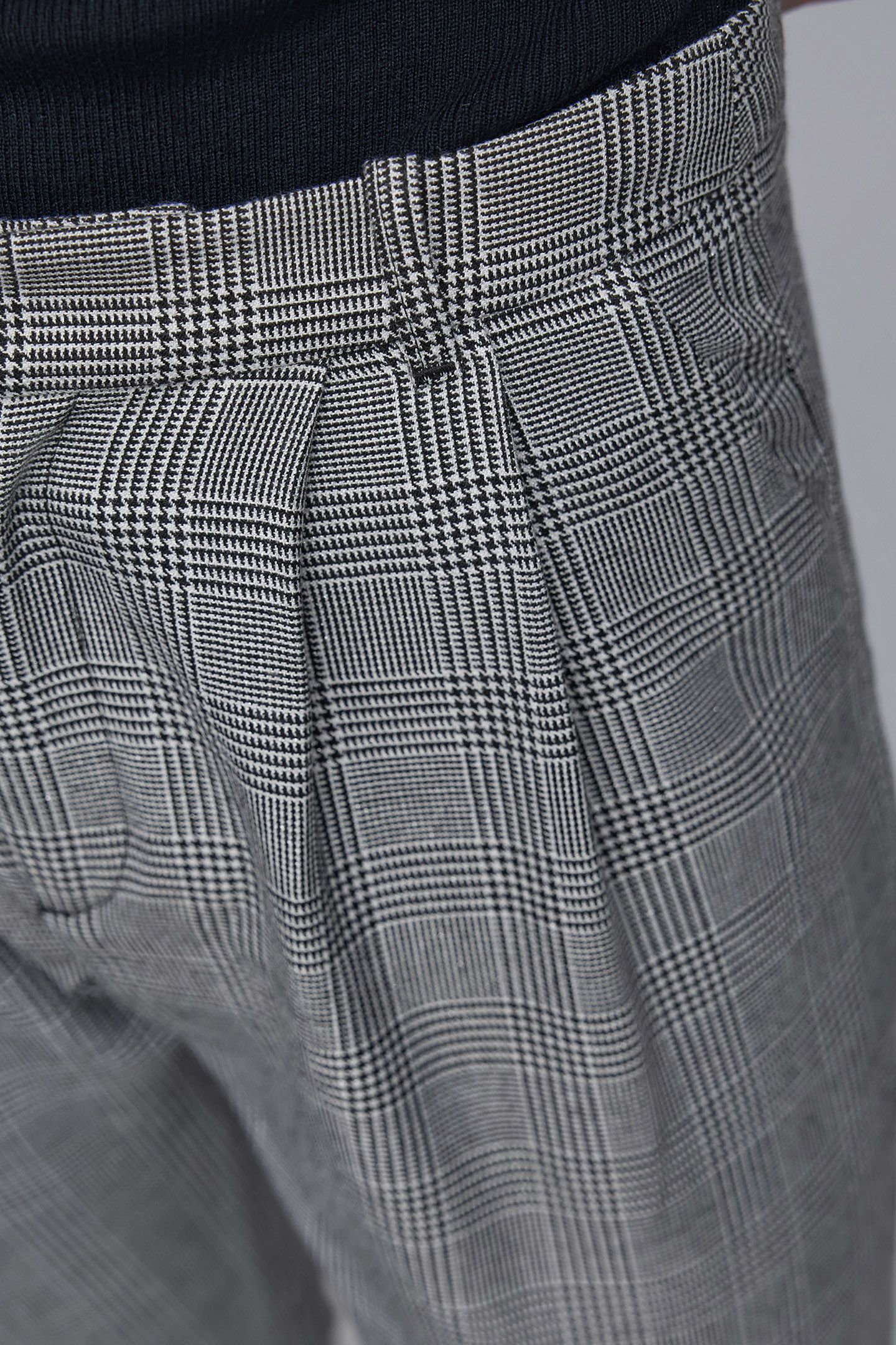 PRINCE OF WALES BLACK SUIT PANTS 7