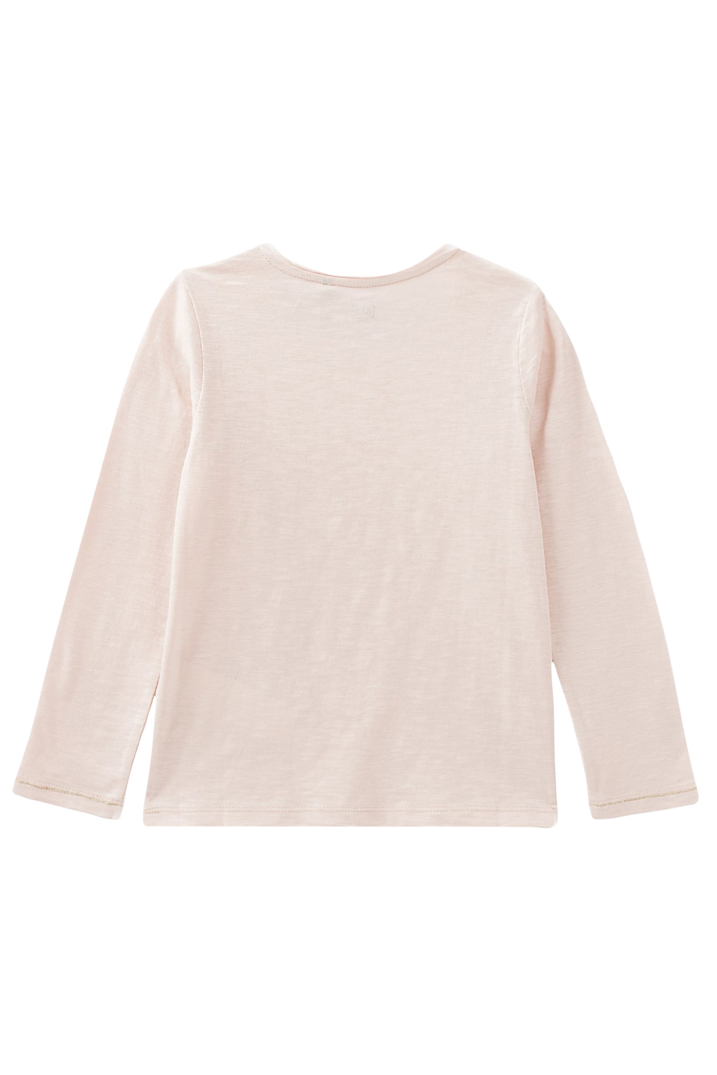 GIRLS’ POWDER PINK ESSENTIALS EMBROIDERED IKKS T.SHIRT 2