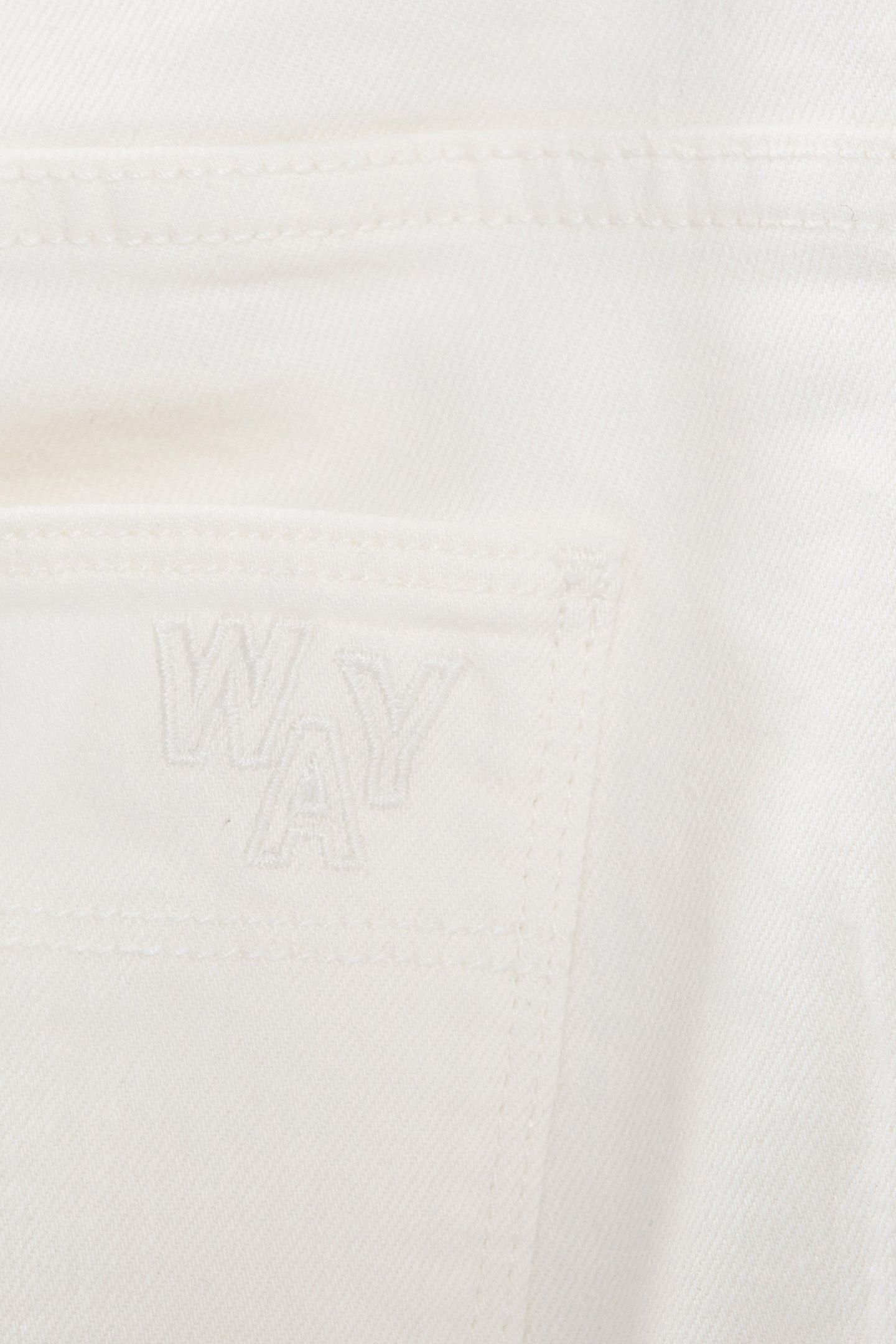 GIRLS' OFF-WHITE DENIM CARGO TROUSERS 6