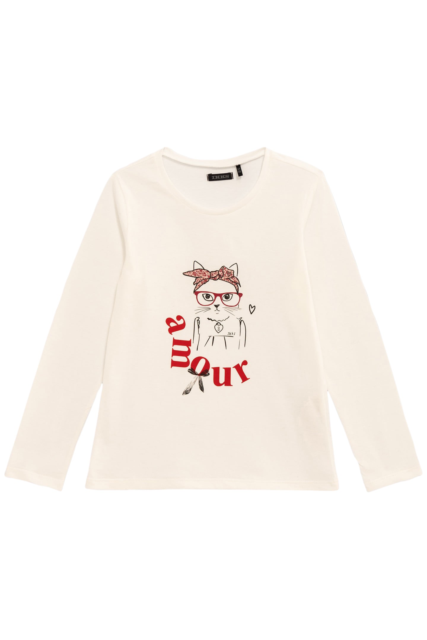 GIRL'S VISUAL T-SHIRT WITH SCARF AND GLASSES 1