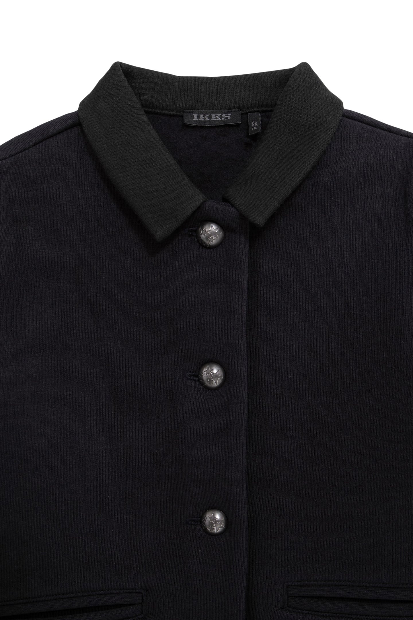 GIRL'S NAVY FLEECE BUTTON-DOWN CARDIGAN 3