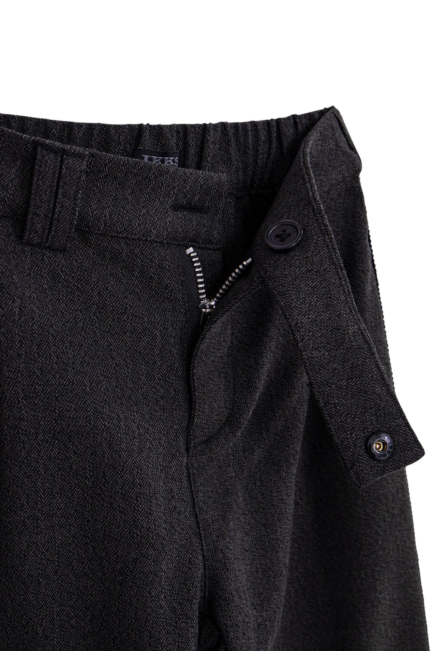 GIRL'S BLACK FAUX-UNI JEWEL-RIBBON PANTS 5