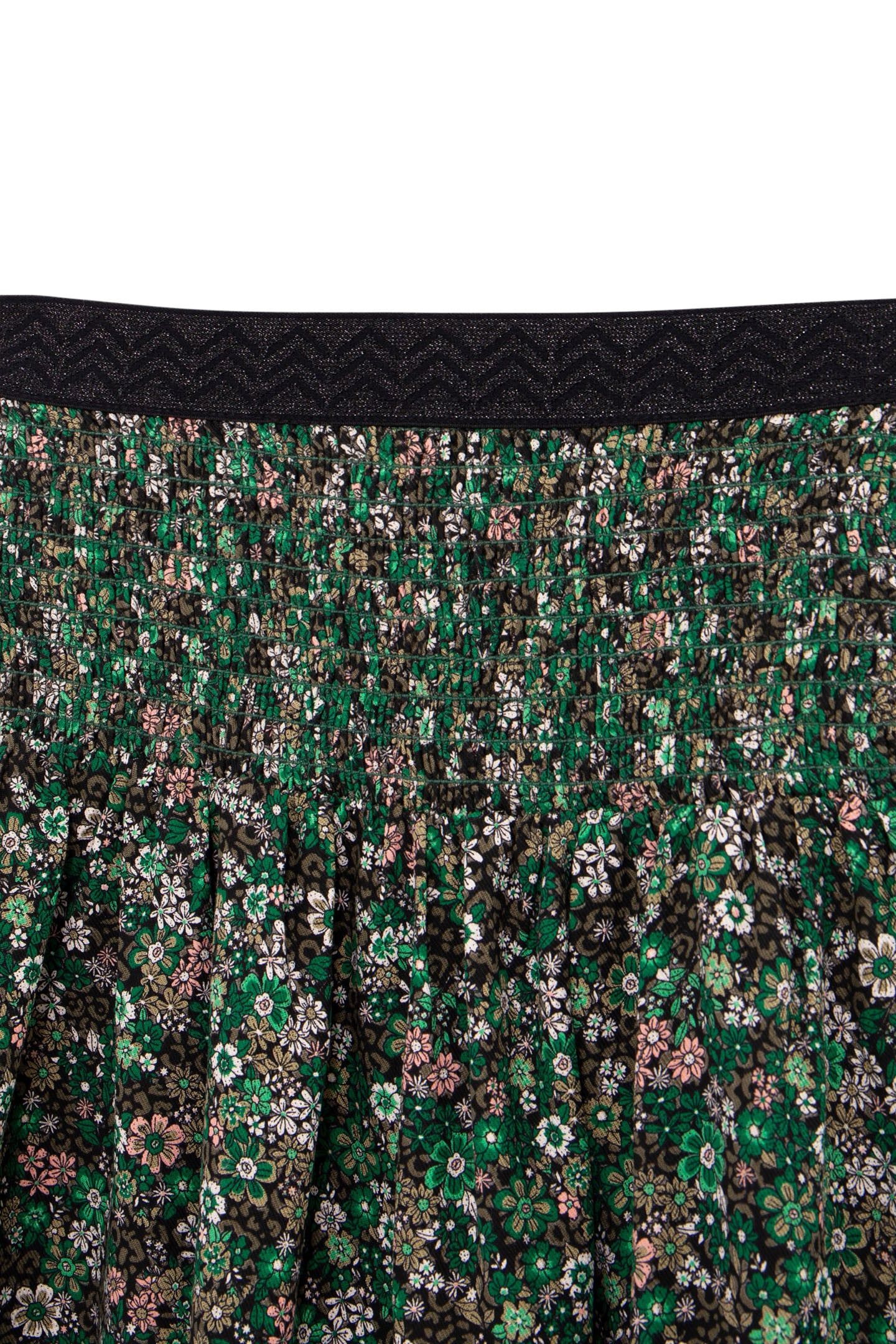 KHAKI SKIRT LENZING™ ECOVERO™ LEOFLORAL PRINT GIRL 3