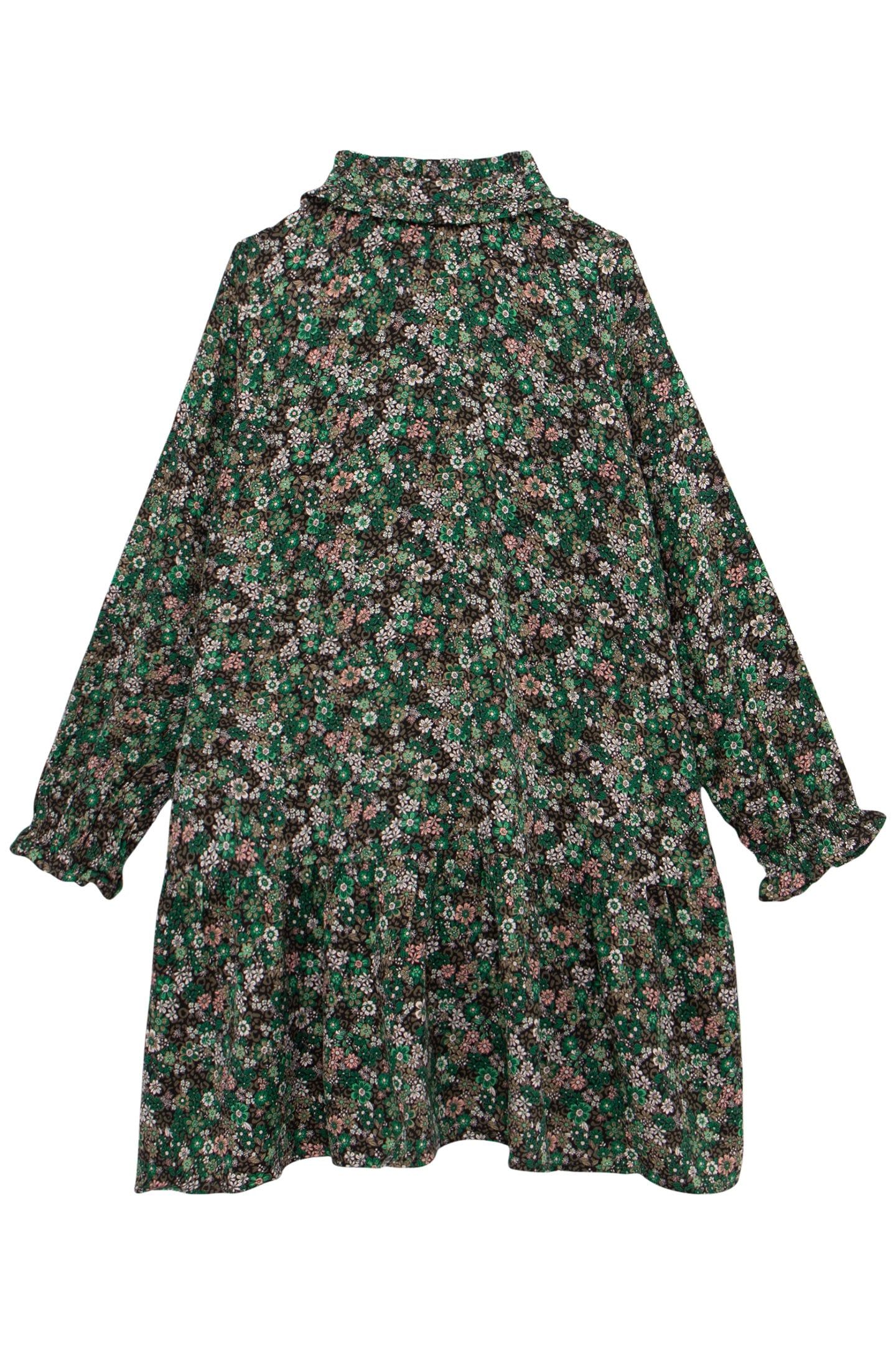 KHAKI DRESS LENZING™ ECOVERO™ LEOFLORAL PRINT GIRL 2