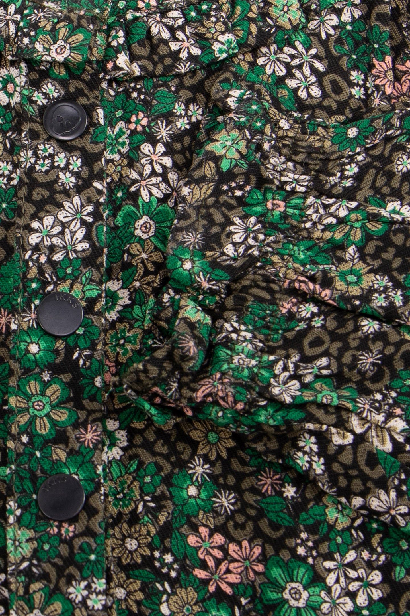KHAKI DRESS LENZING™ ECOVERO™ LEOFLORAL PRINT GIRL 5