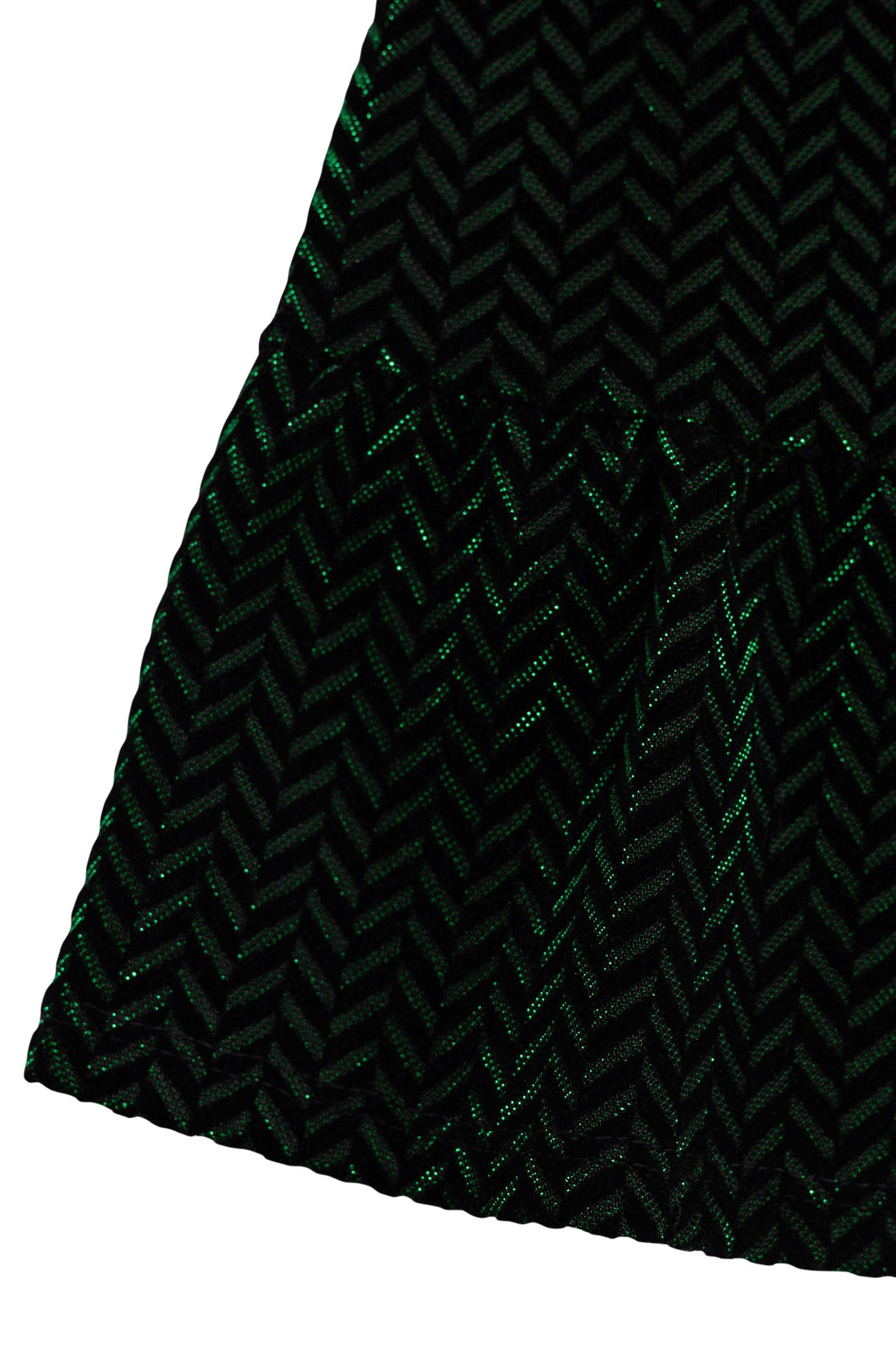 GIRL'S BLACK VELVET HERRINGBONE PATTERN LUREX DRESS 3