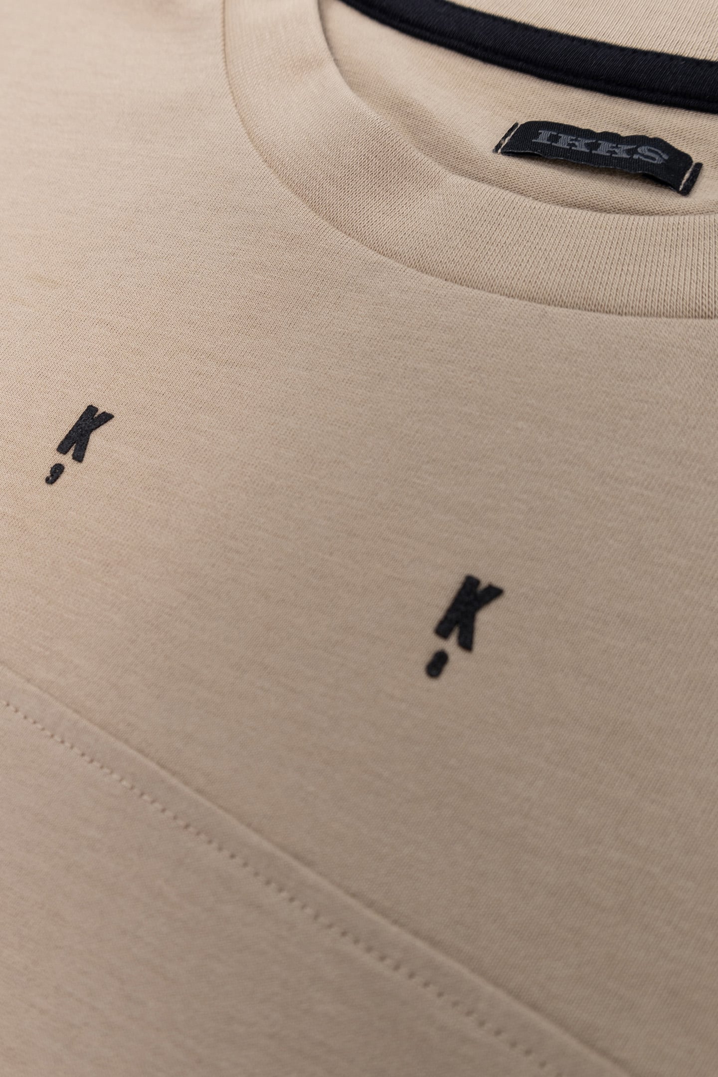 BOY'S BEIGE ORGANIC COTTON MAXI VISUAL BACK T-SHIRT 6