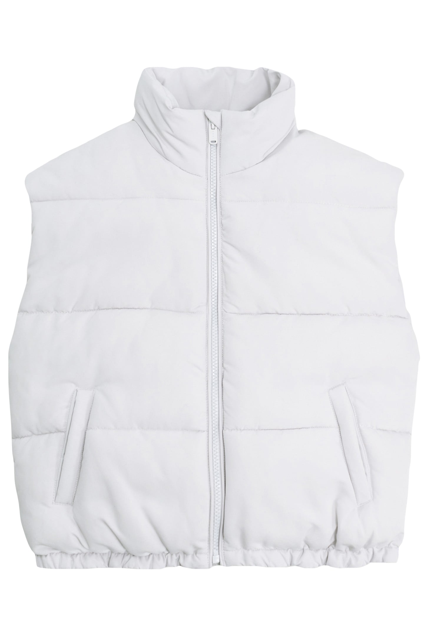 GIRL'S ECRU SLEEVELESS DOWN JACKET 1