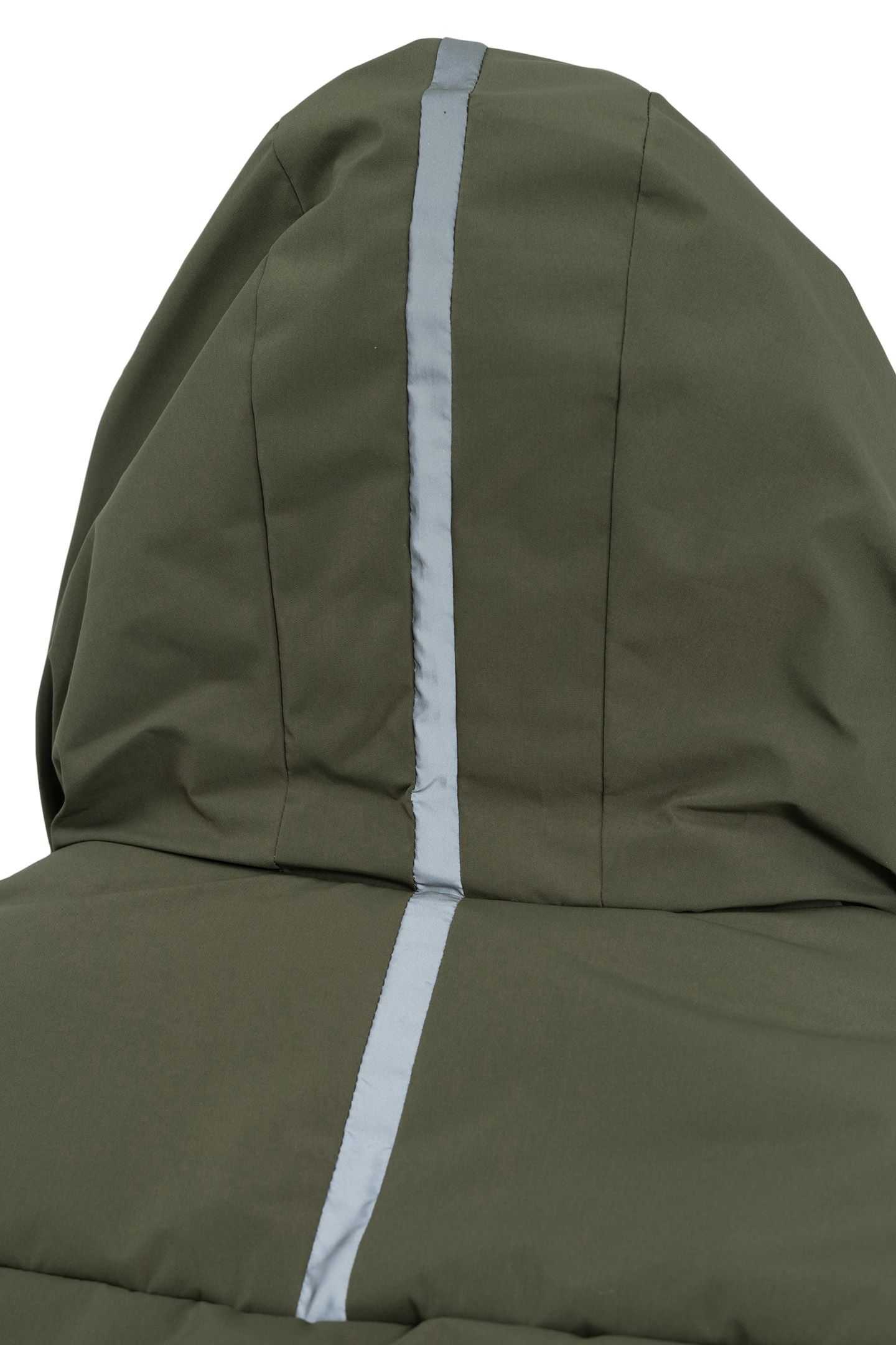 BOY'S LONG KHAKI QUILTED DOWN JACKET 4