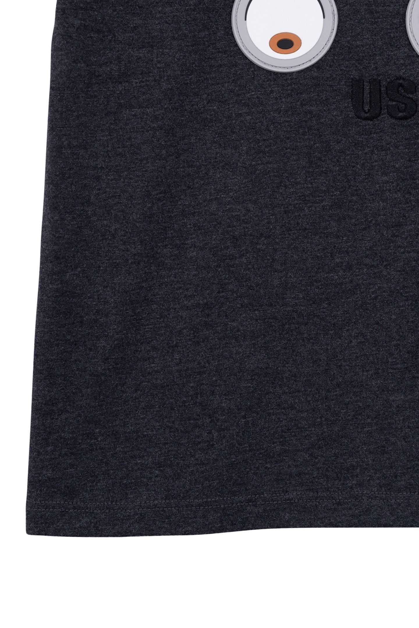 GREY ORGANIC COTTON T-SHIRT WITH 4 MINIONS BOY EYE BADGES 4