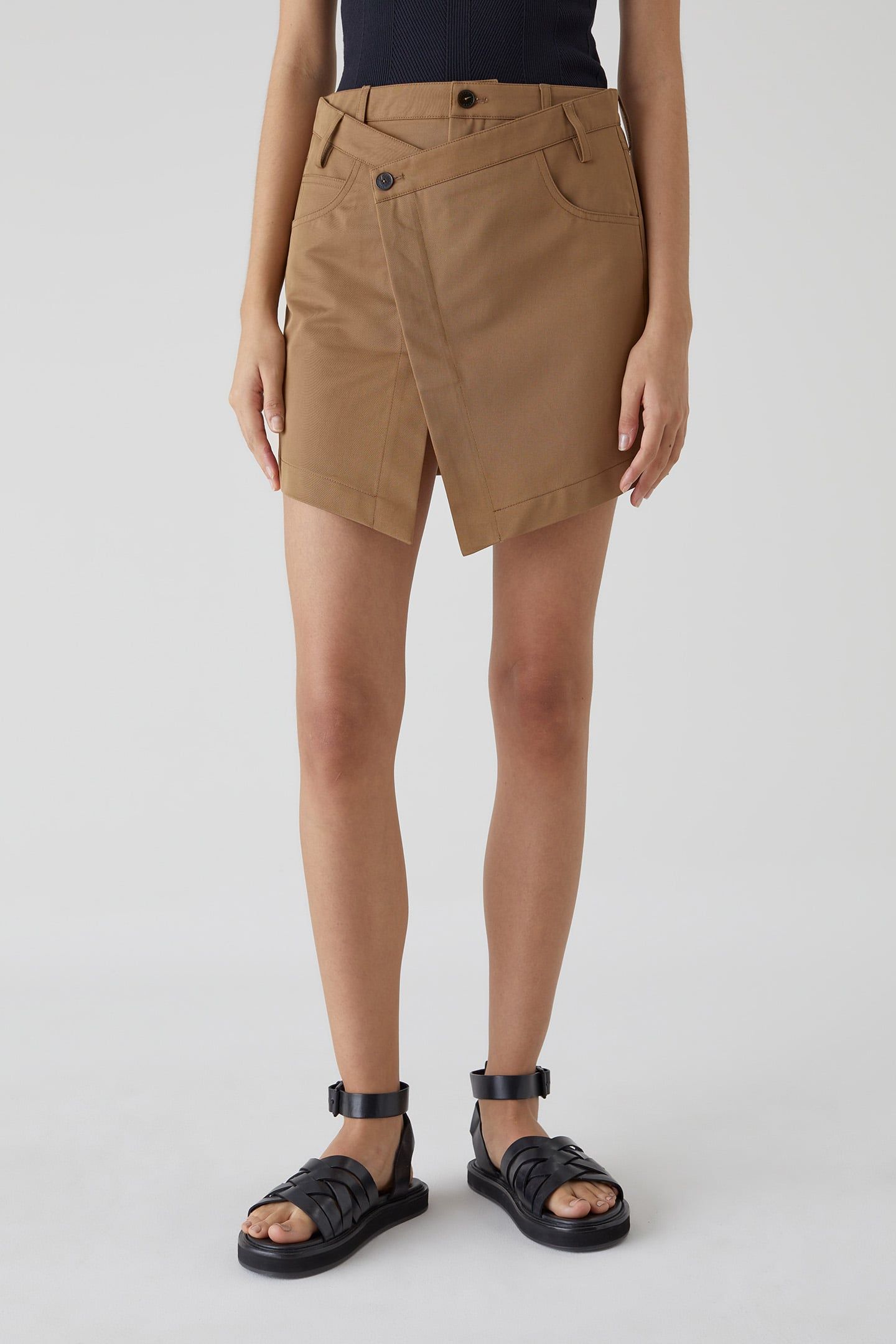 SHORT WRAP SKIRT SKIRTS NUTMEG 1