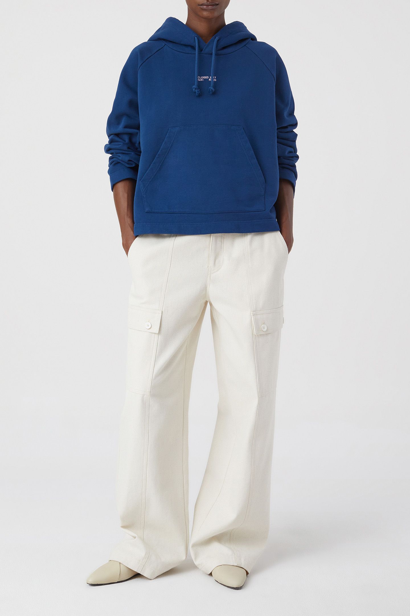 BOXY HOODIE T-SHIRTS INDIGO BLUE 3
