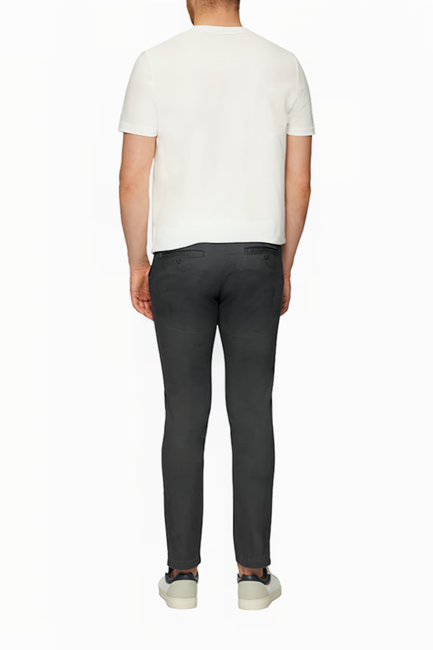 S.OLIVER PANTS GREY/BLACK 3