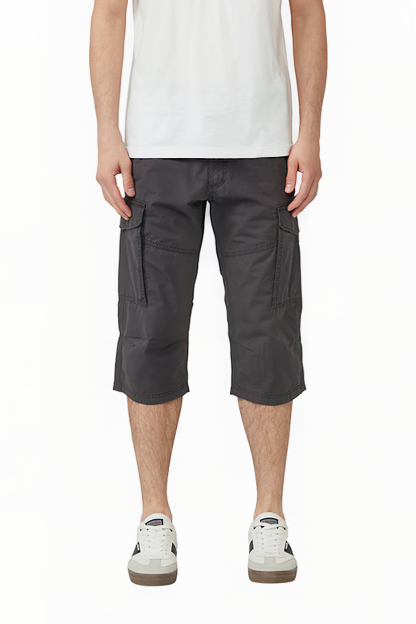 S.OLIVER SHORTS GREY/BLACK 1