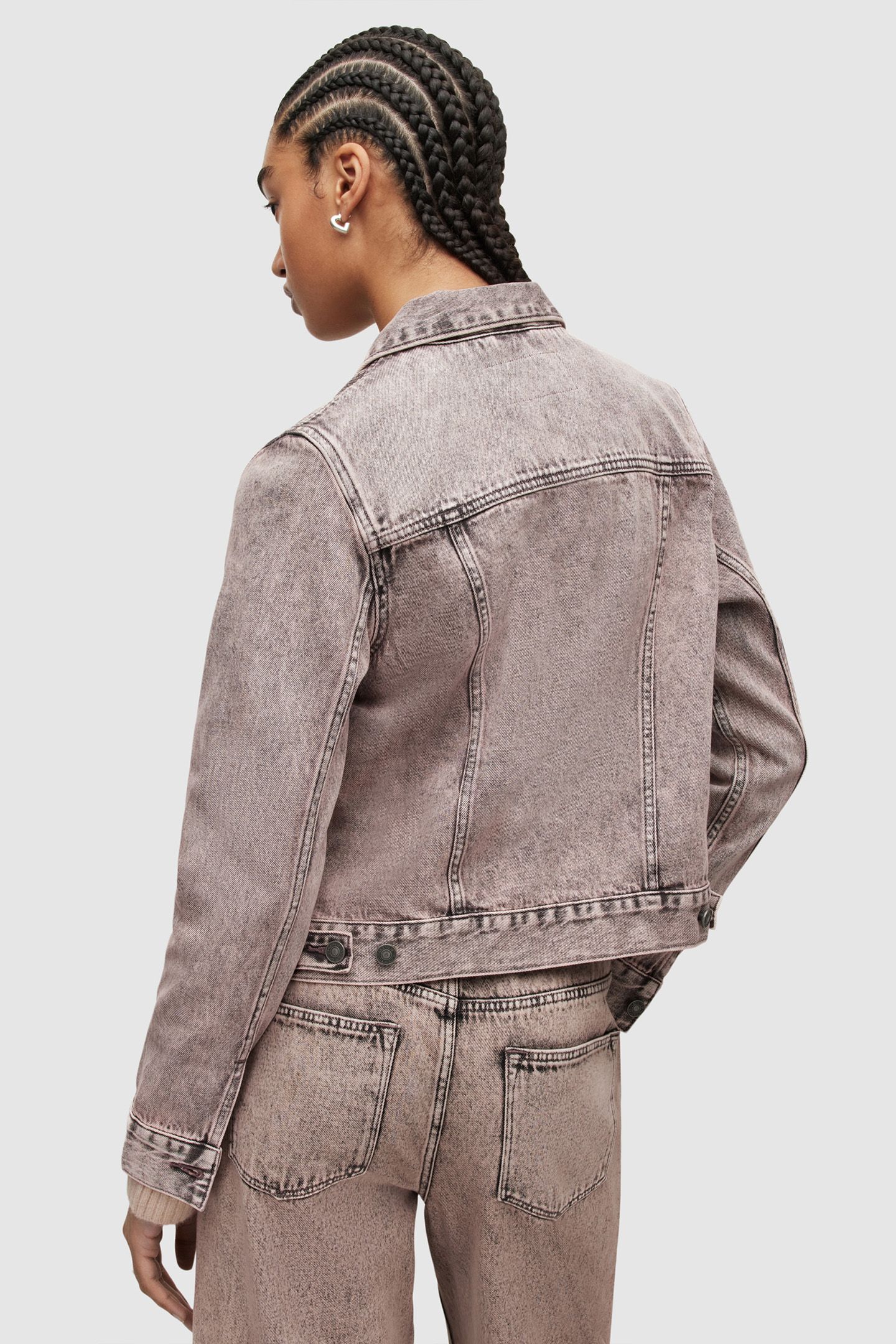 HAY DENIM JACKET WASHED PINK 2