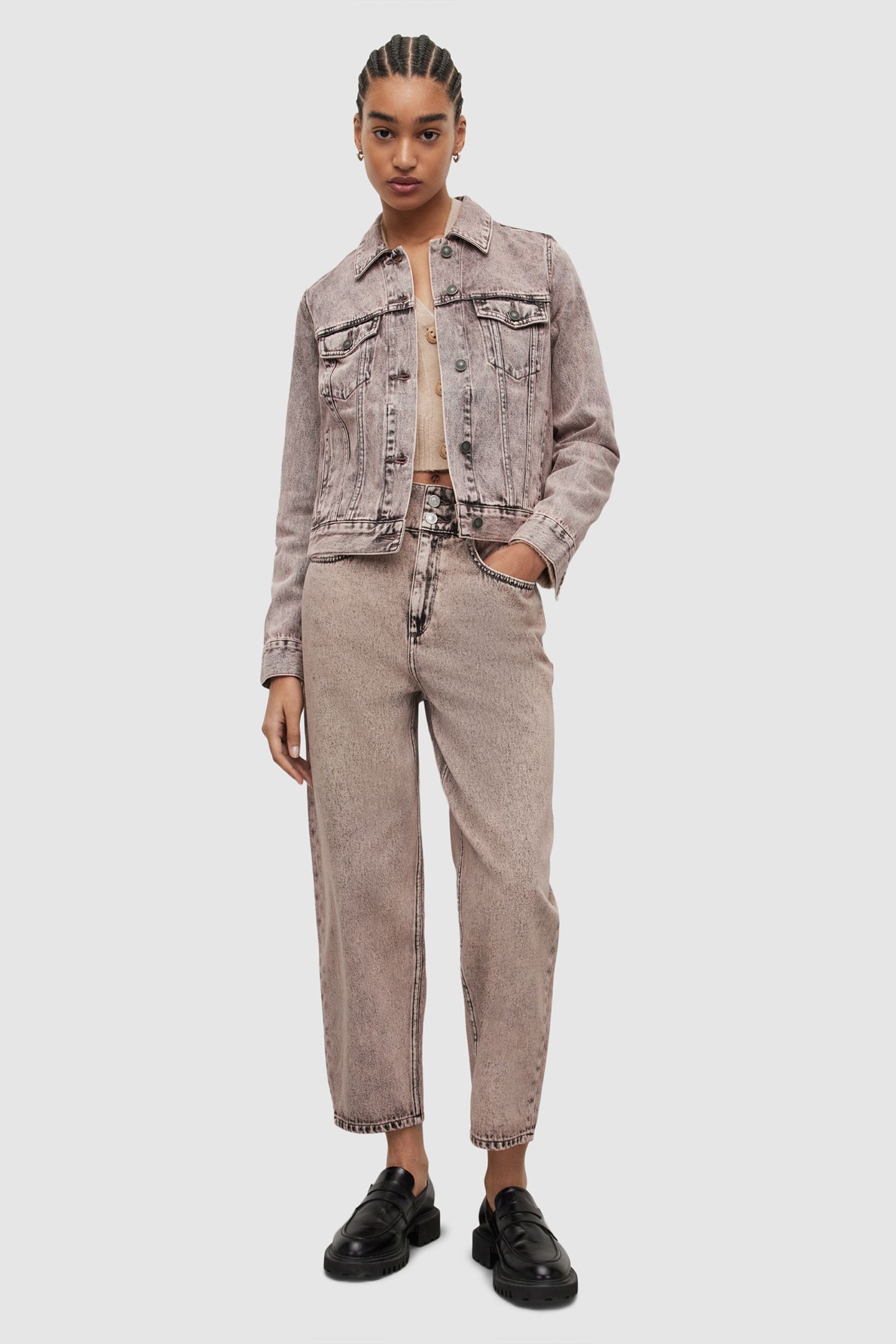 HAY DENIM JACKET WASHED PINK 3