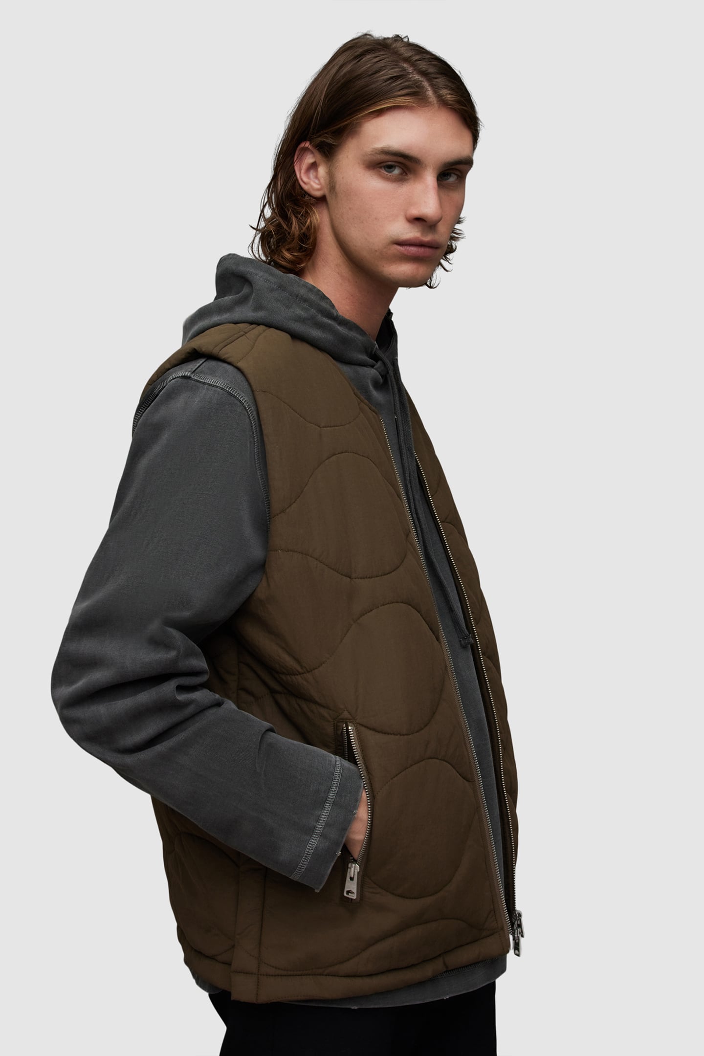 NEBULAR VEST KHAKI BROWN 5