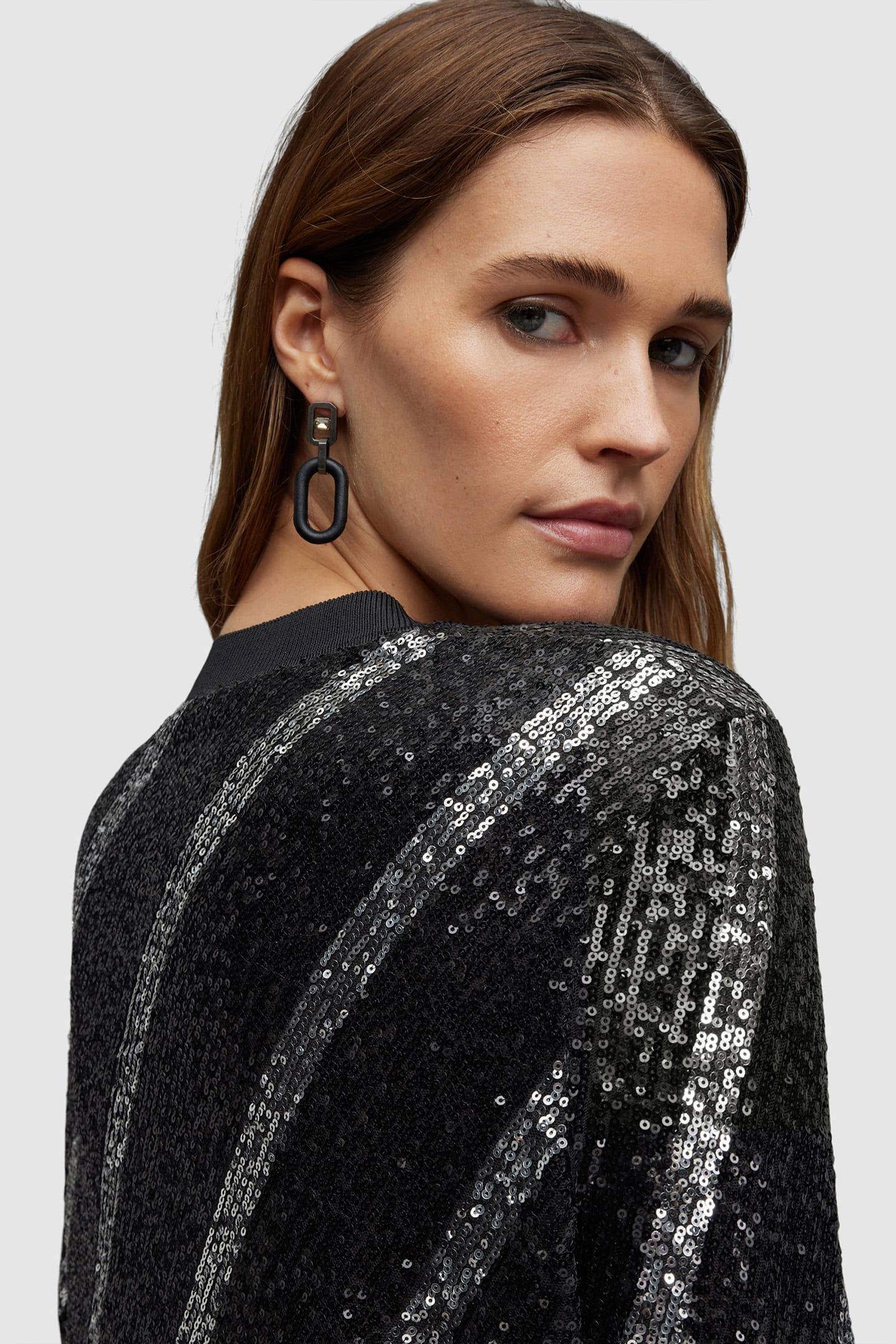 JUELA BOWI DRESS BLACK/SILVER 9