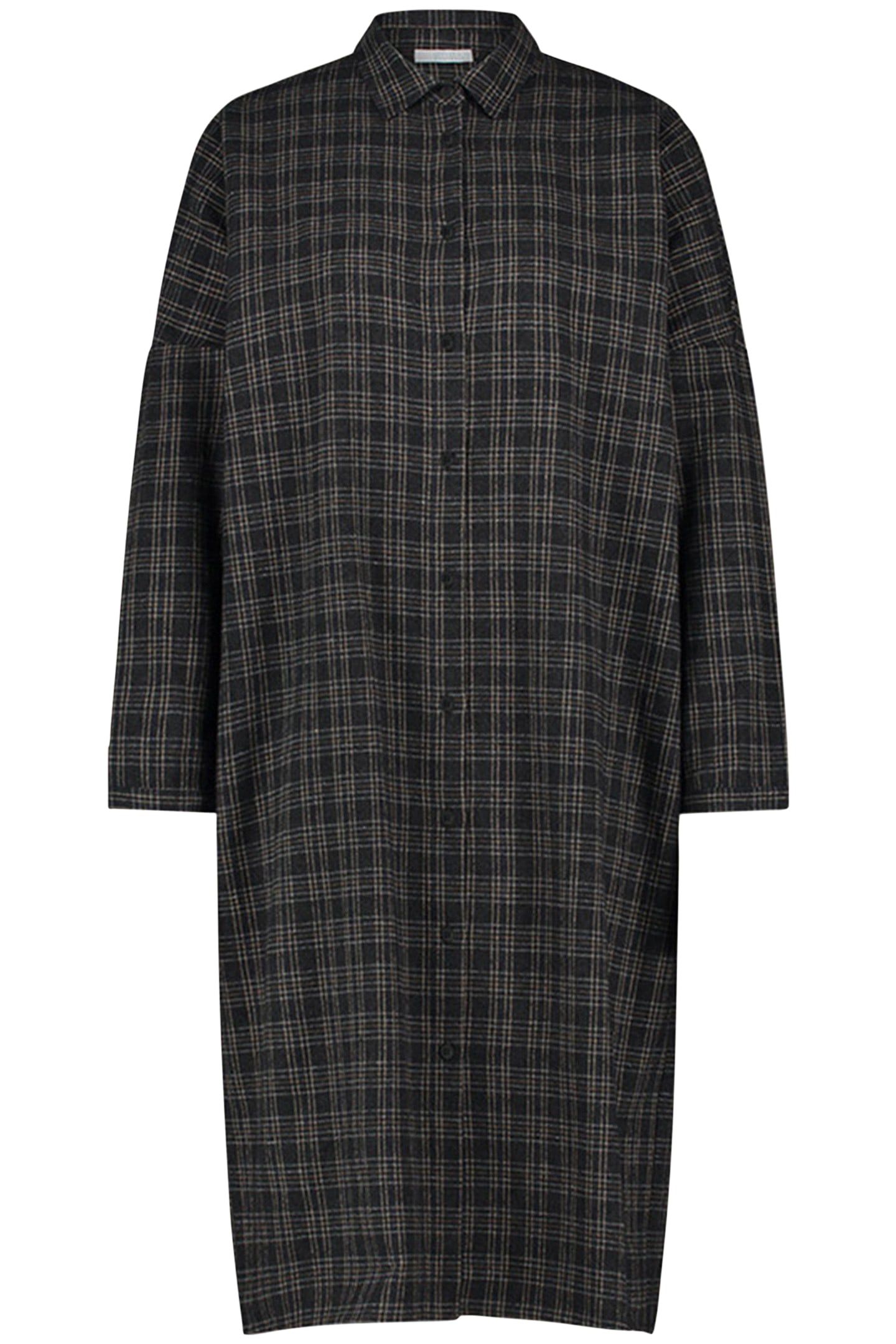 SMALL CHECK DRESS CARAMEL 3