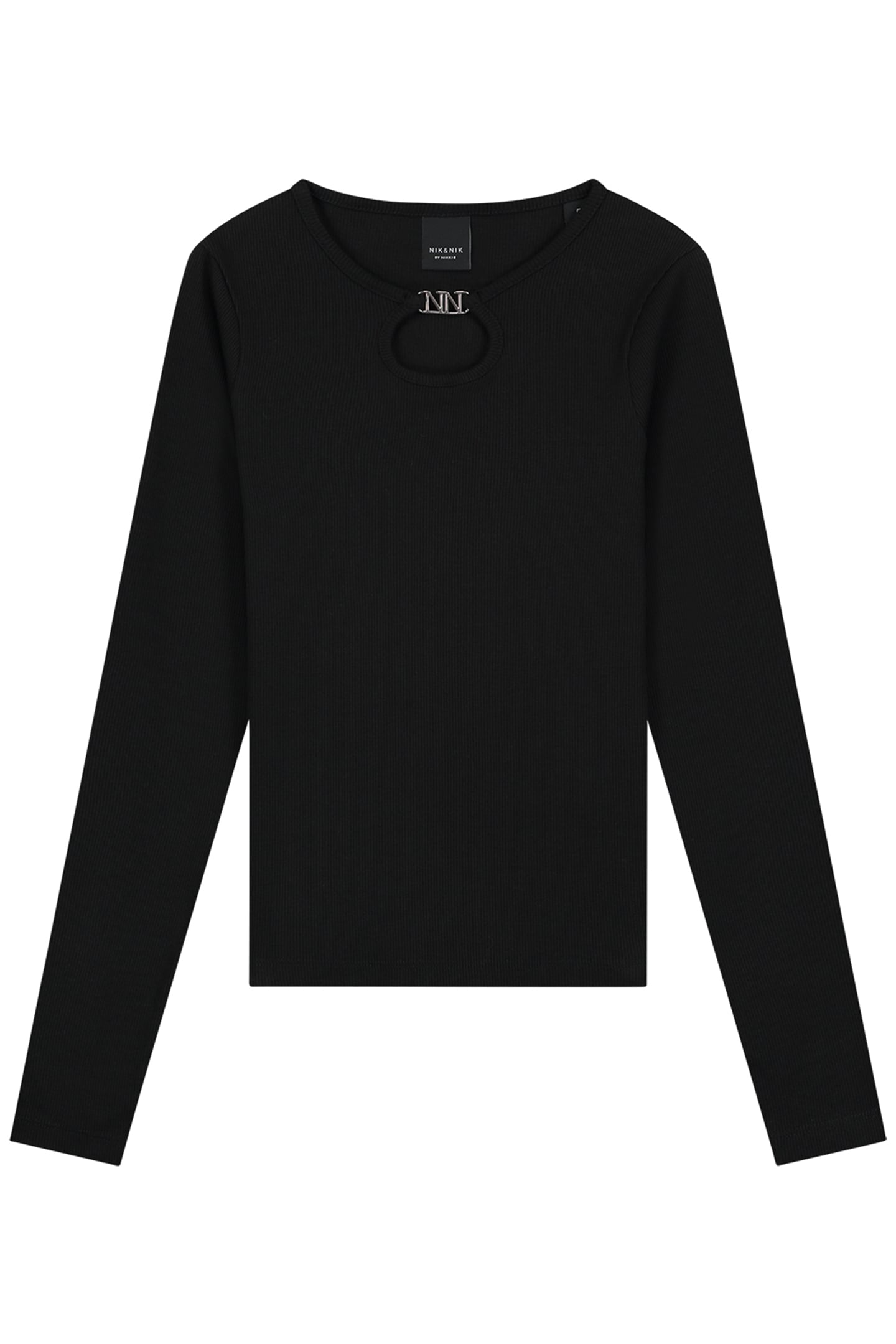 PRESLEY LS RIB TOP BLACK 2