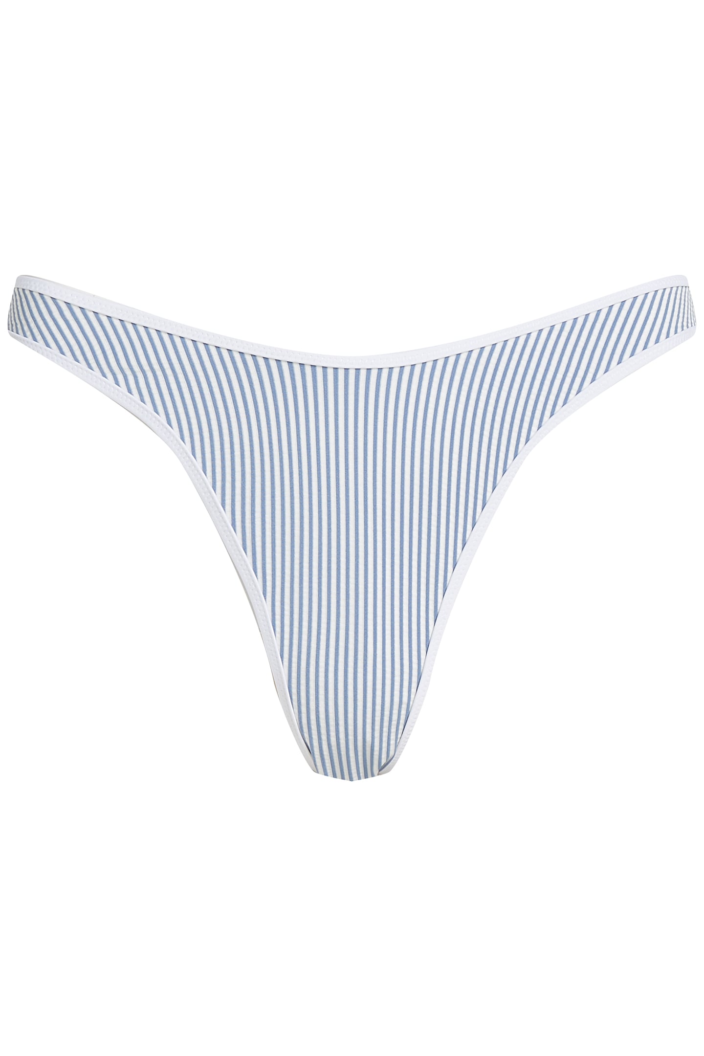 HIGH LEG CHEEKY EXTRA SHORT BIKINI SLIP BLUE 5