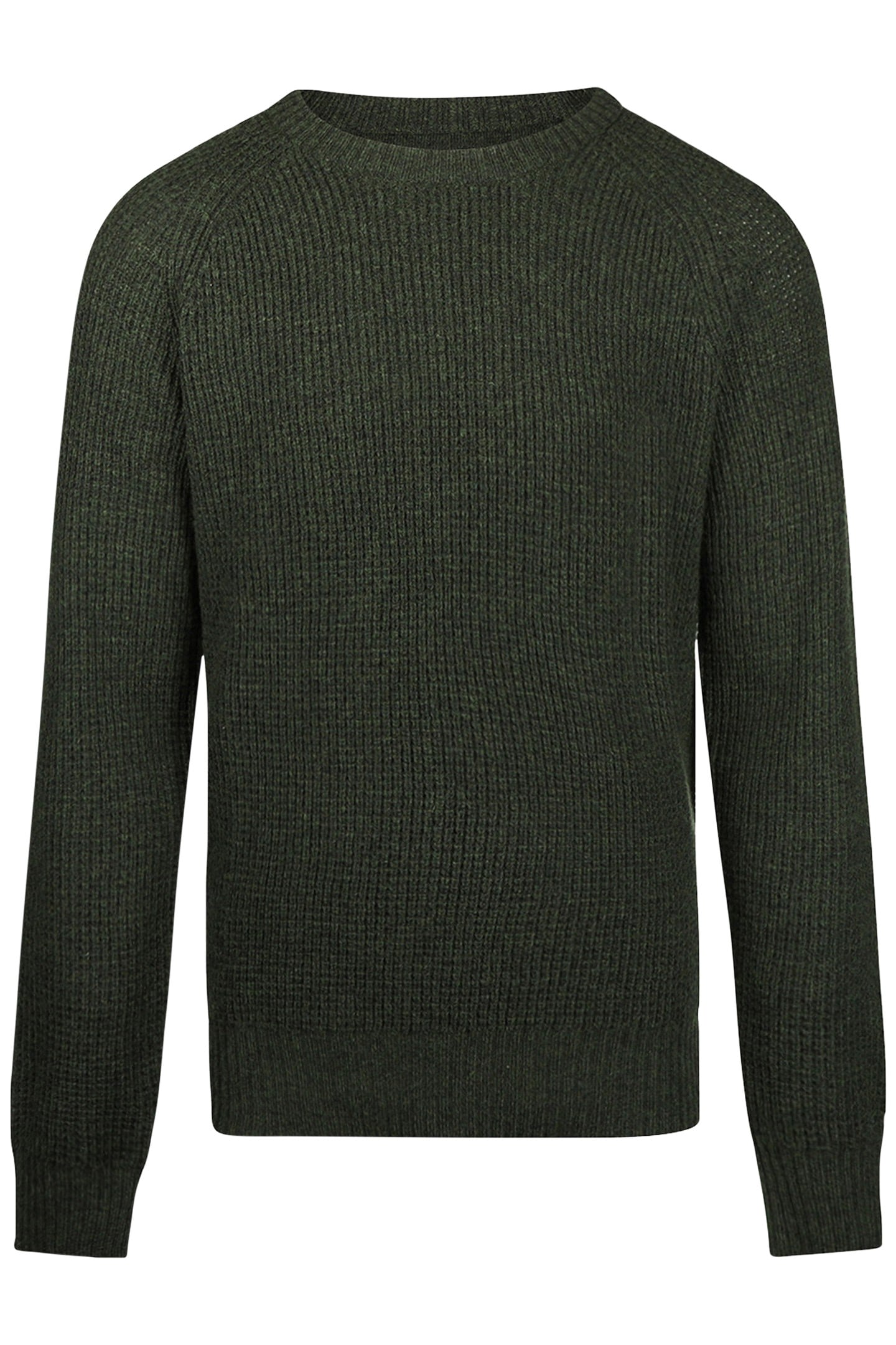 FANCY KNIT C-NECK SWEATER PINE GREEN 1