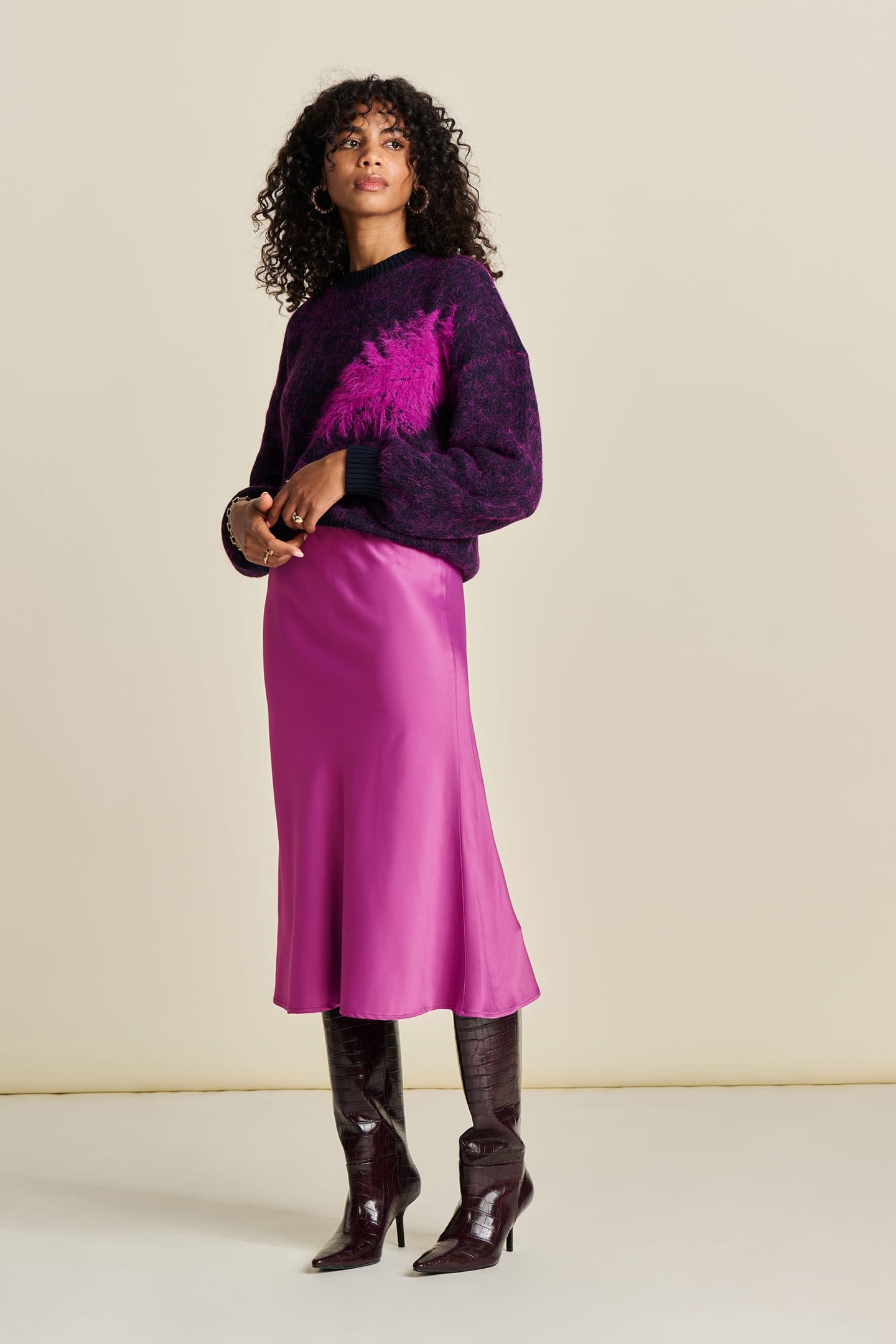 SKIRT - SATIN CACTUS PINK 4