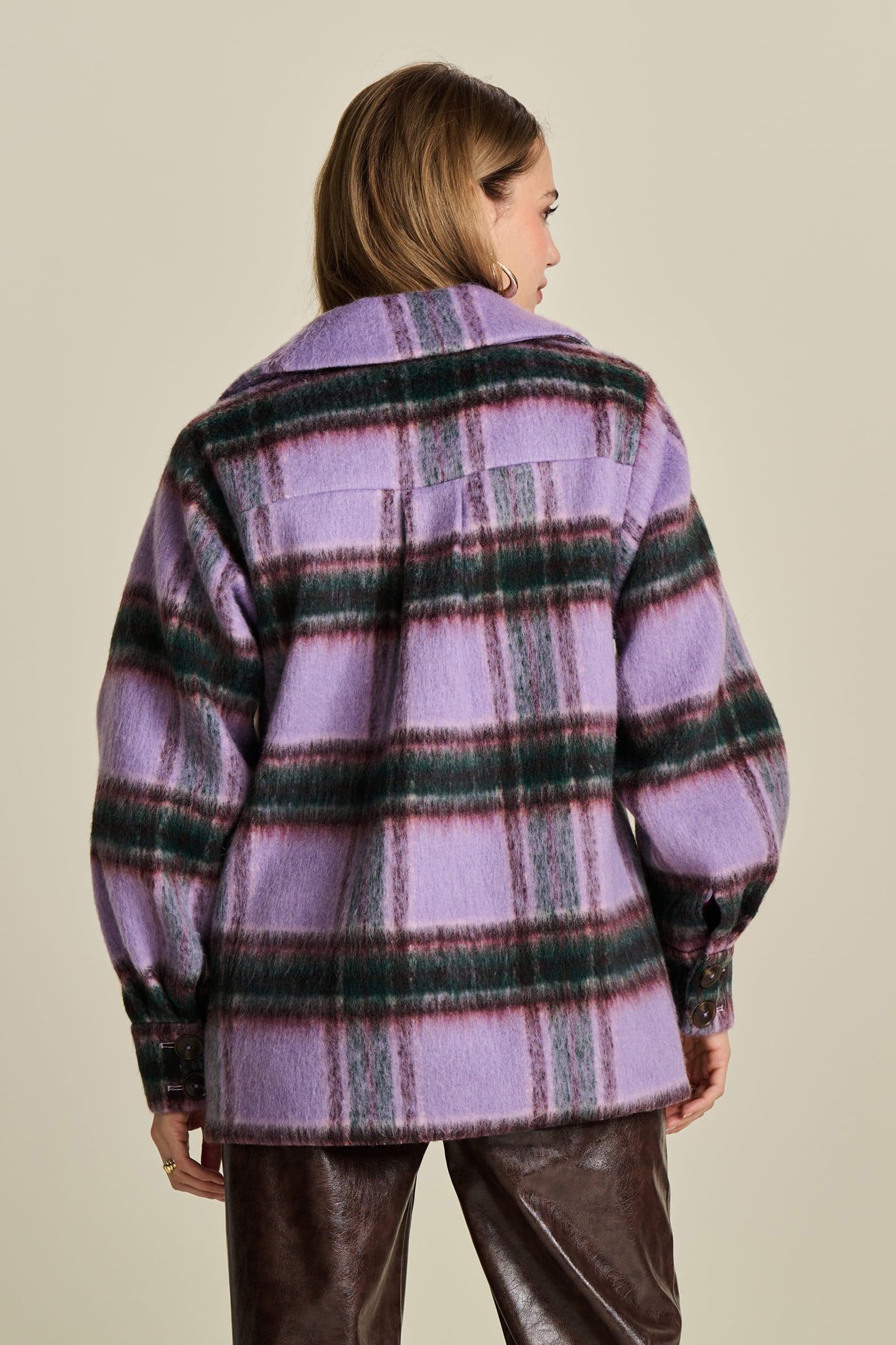 COAT - CHECKS LAVENDER 2