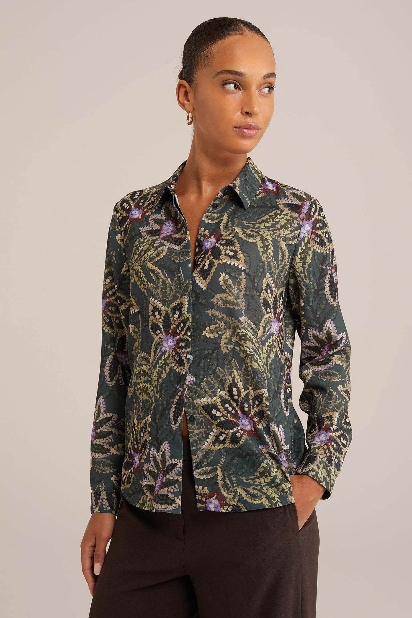 BLOUSE MOSS GREEN 1