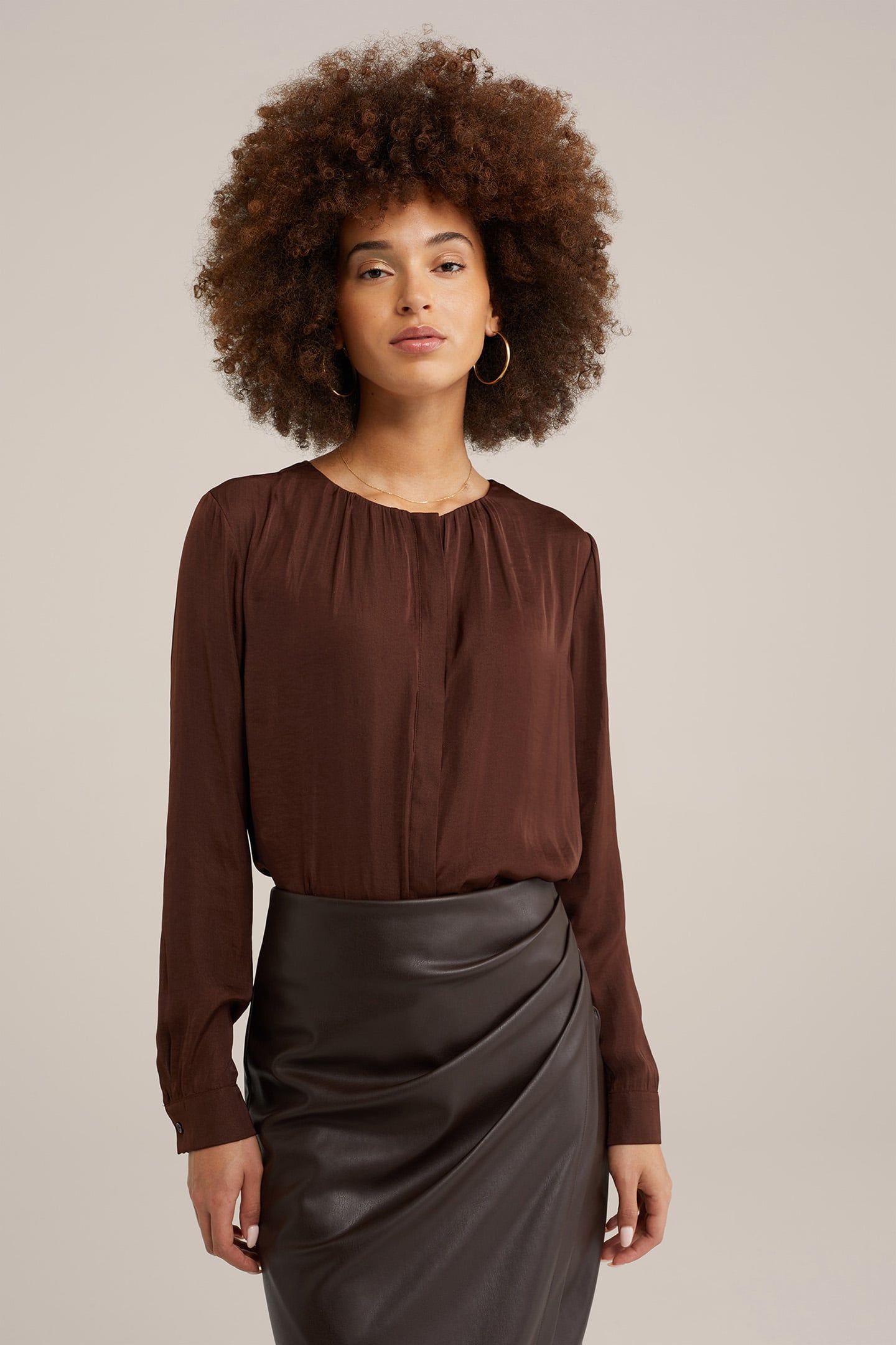 BLOUSE BROWN 1