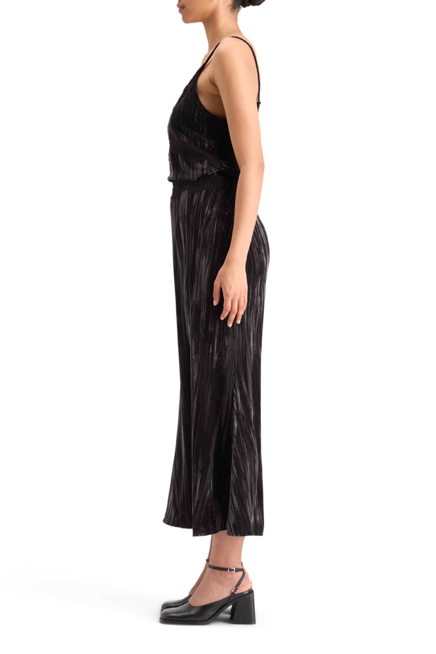 VELVET SKIRT EVENING BLACK 5