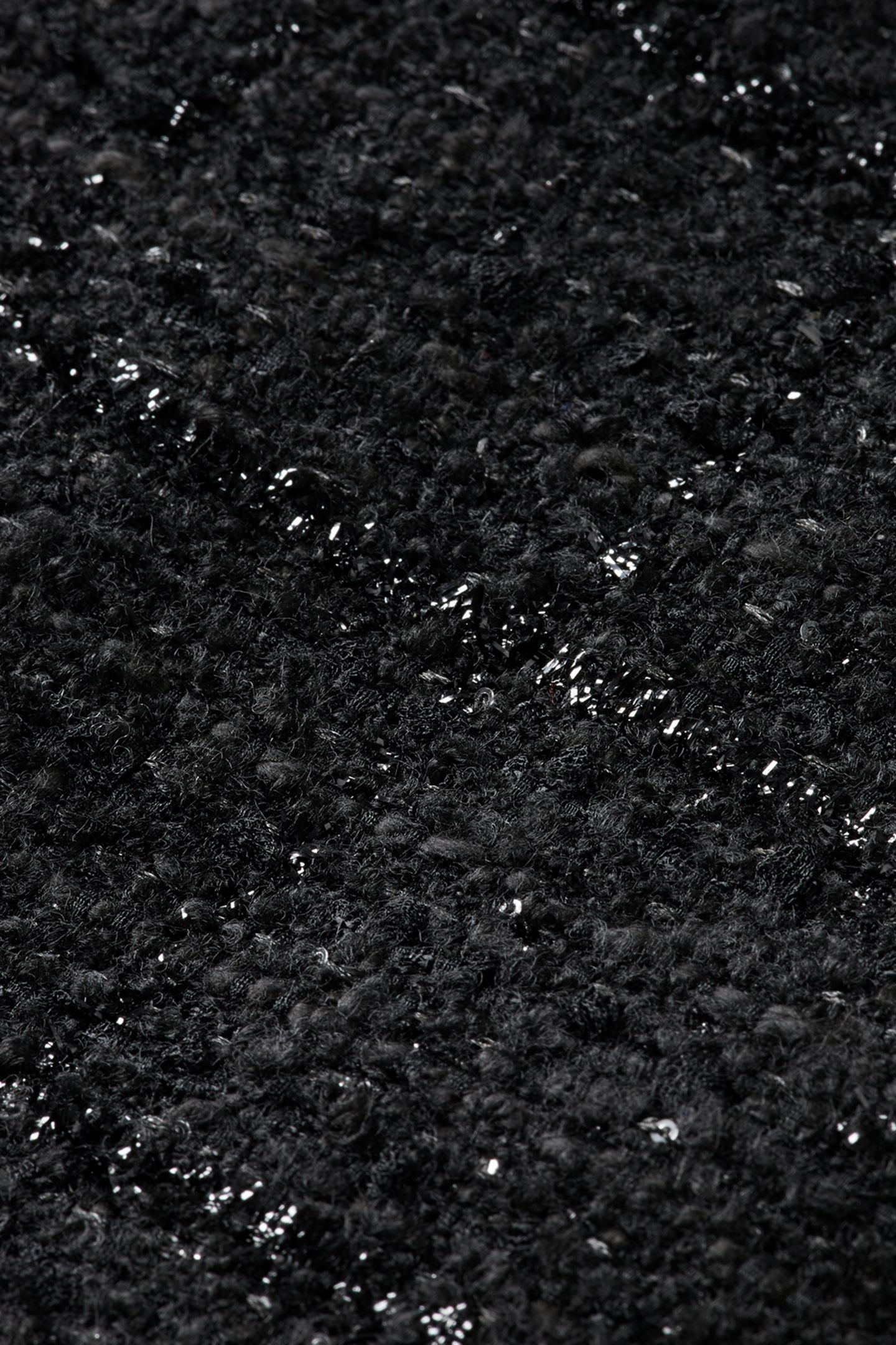 BOUCLE TWEED BIKER JACKET EVENING BLACK 3