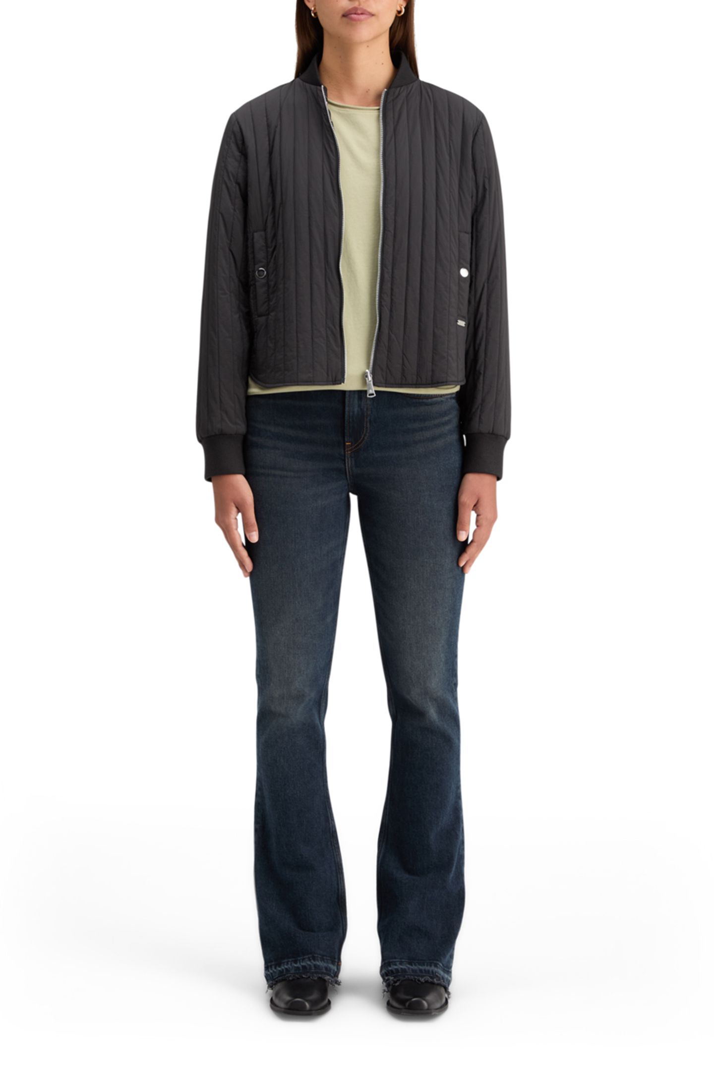 ELEVATED REVERSIBLE BOMBER EVENING BLACK 3