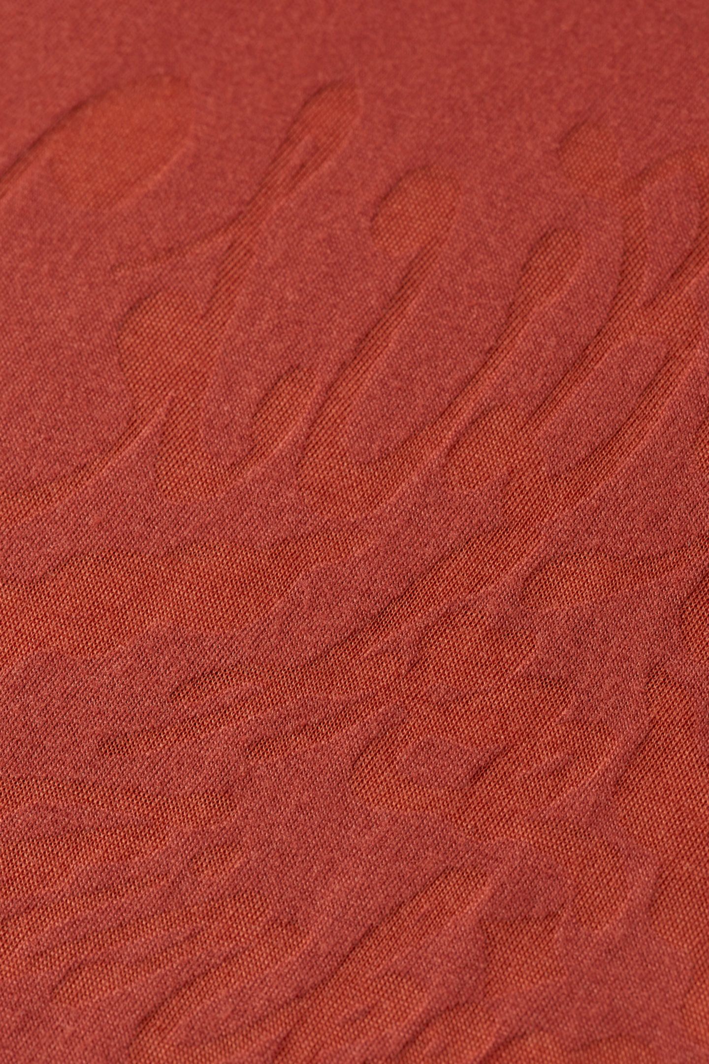 BURN OUT ARTWORK RELAXED FIT T-SHIRT RUST 3