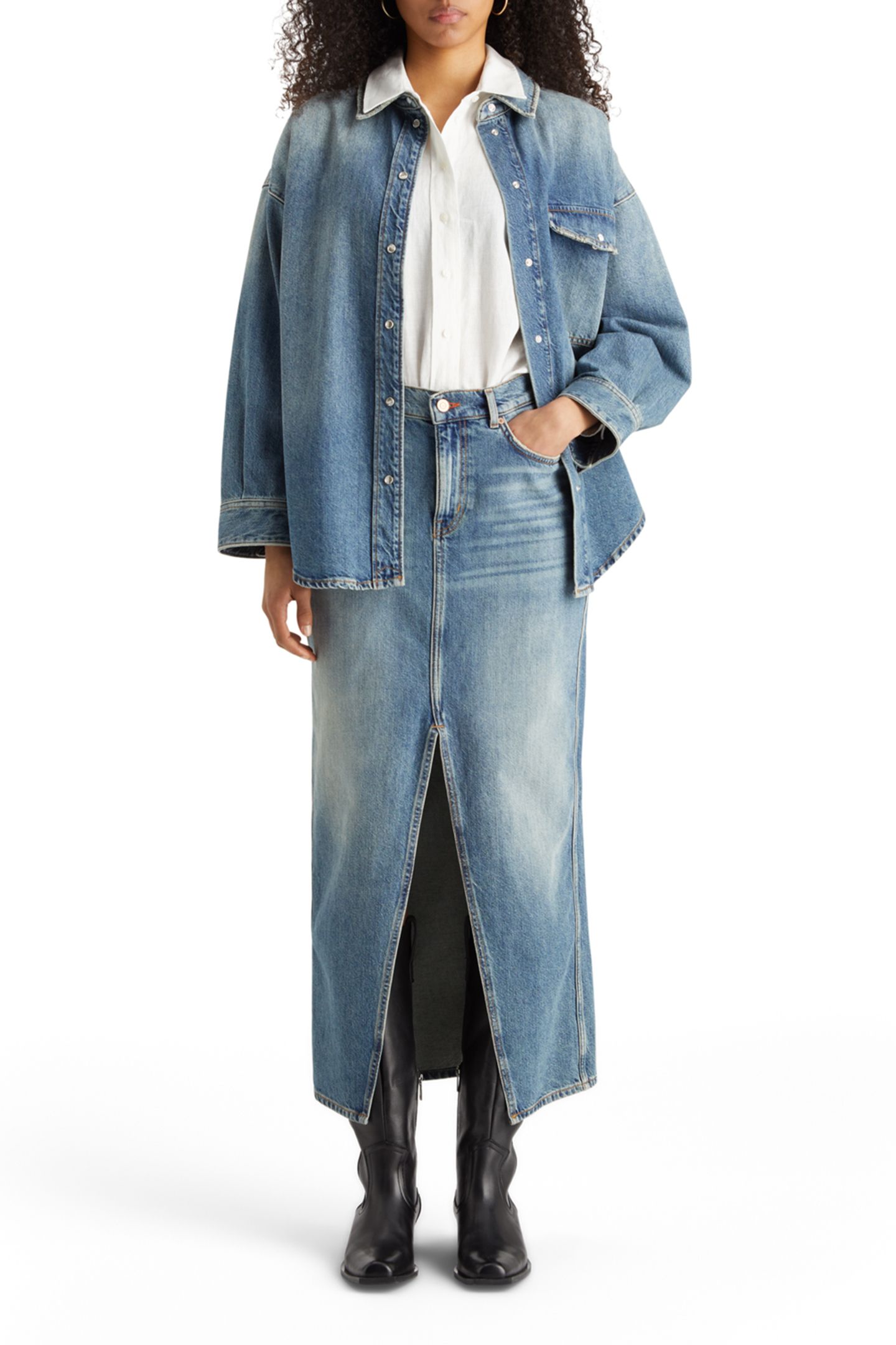 VINTAGE WASHED DENIM OVERSHIRT — FRISCO NIGHTS 6
