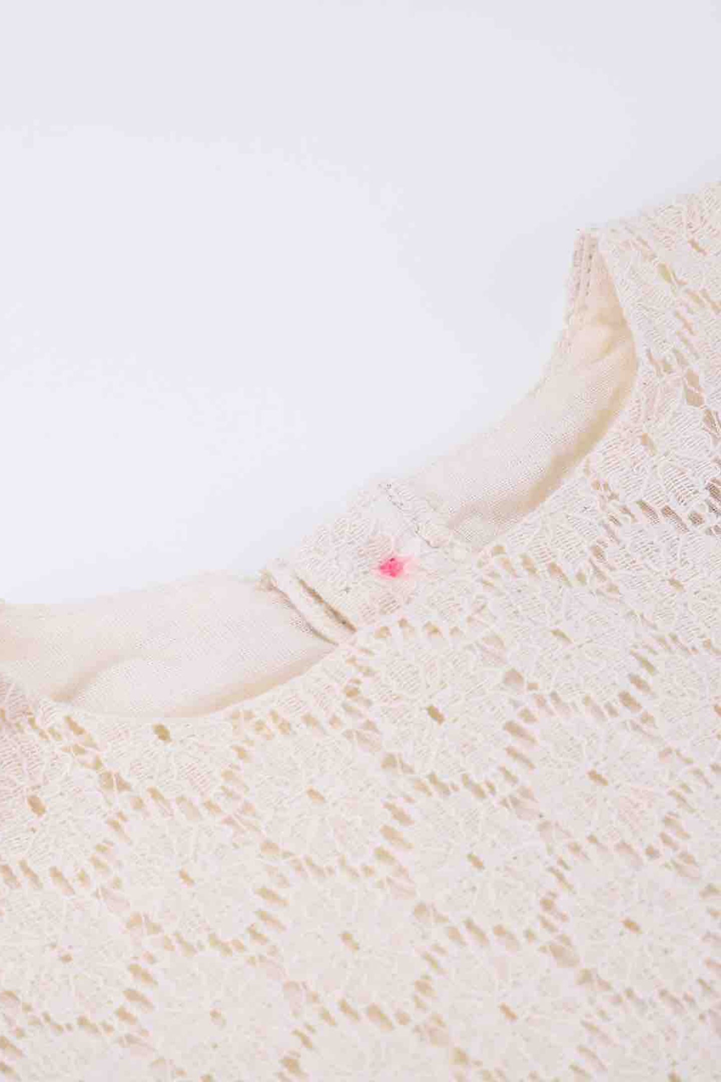 TOP PAOLA CREAM FLOWER LACE 8