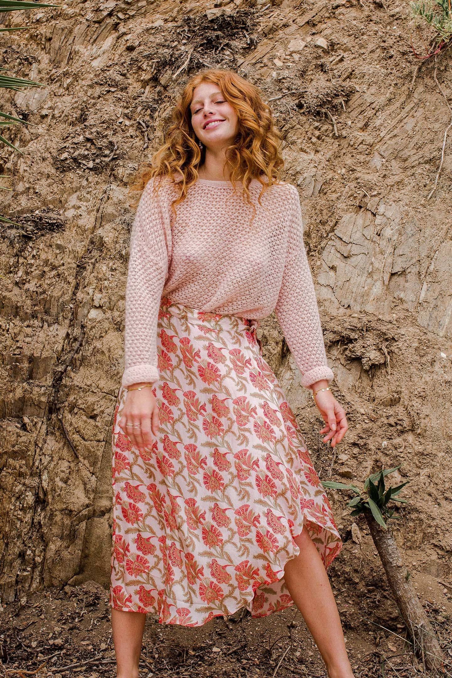 SKIRT LUCIA BOHEMIAN FLOWERS 1