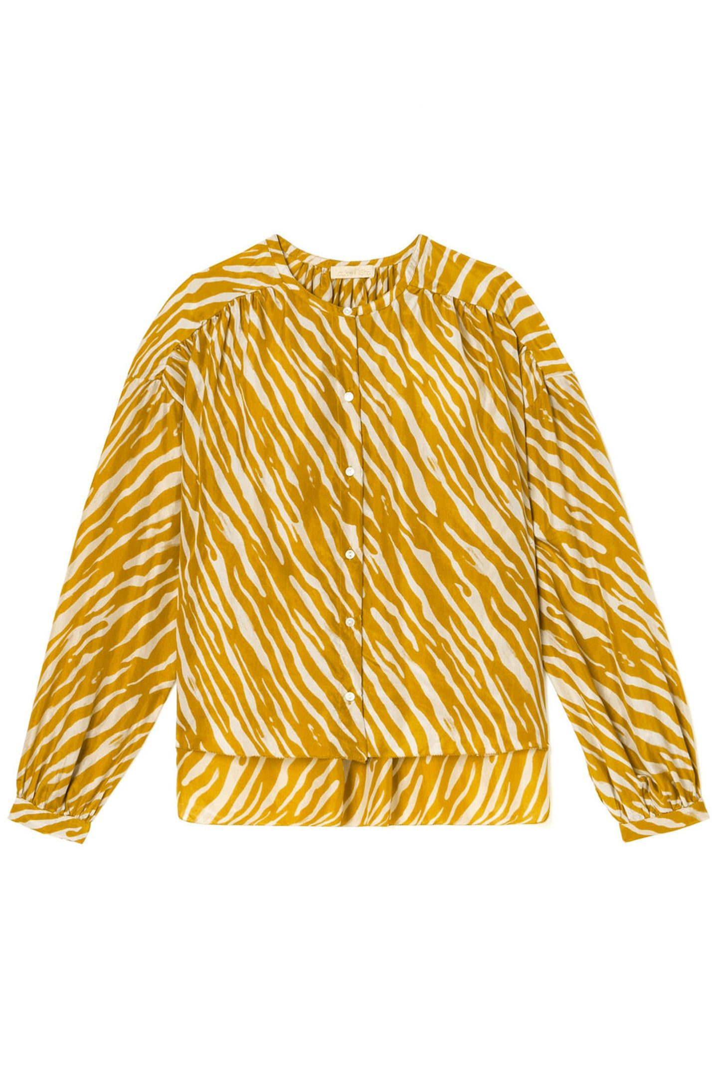 BLOUSE JAY CINNAMON STRIPES 2