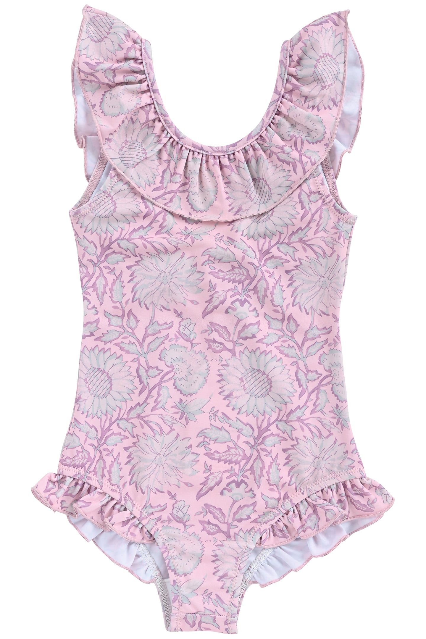 BATHING SUIT ANDREA PINK DAISY GARDEN 5