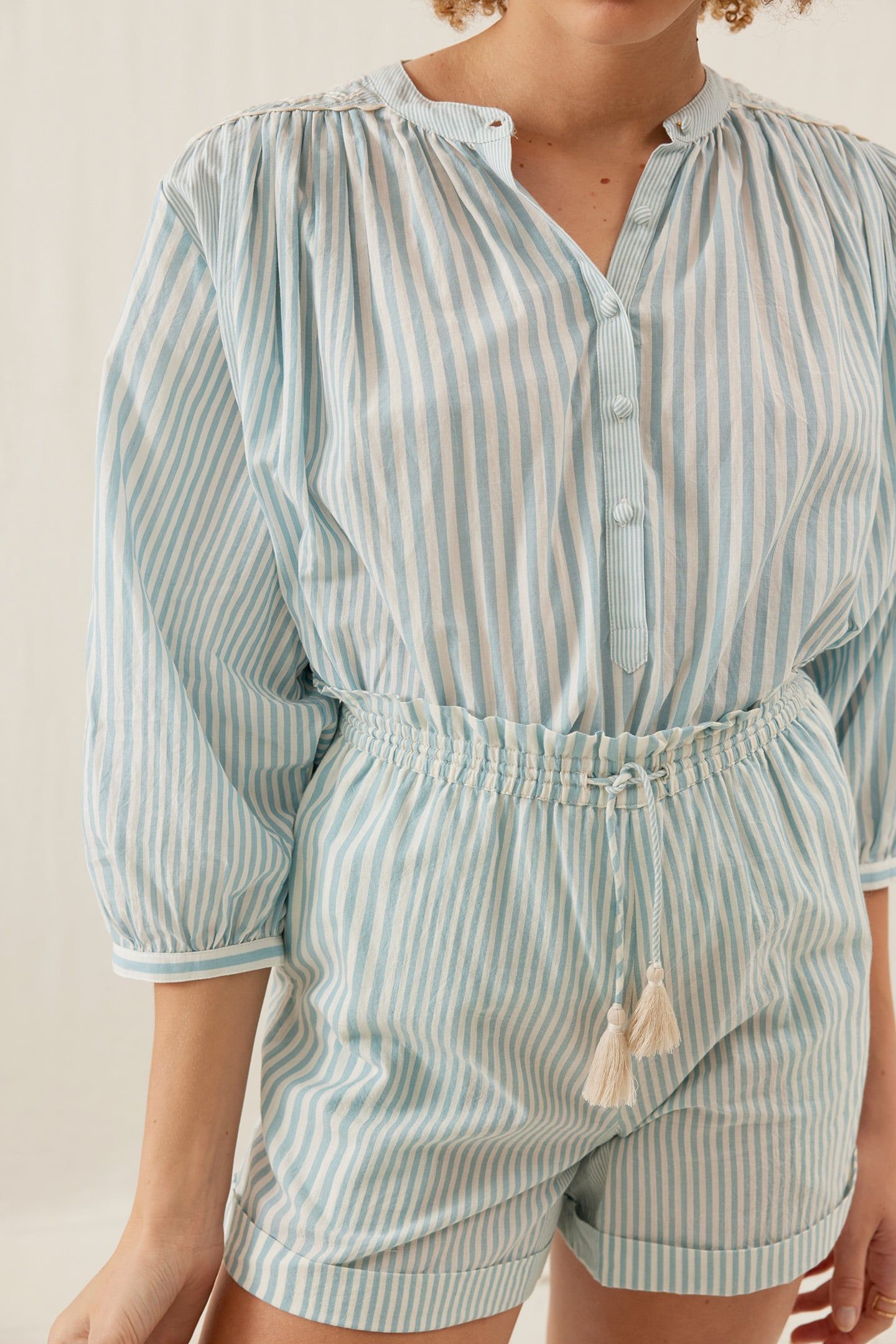 BLOUSE JEANNALI BLUE STRIPES 5