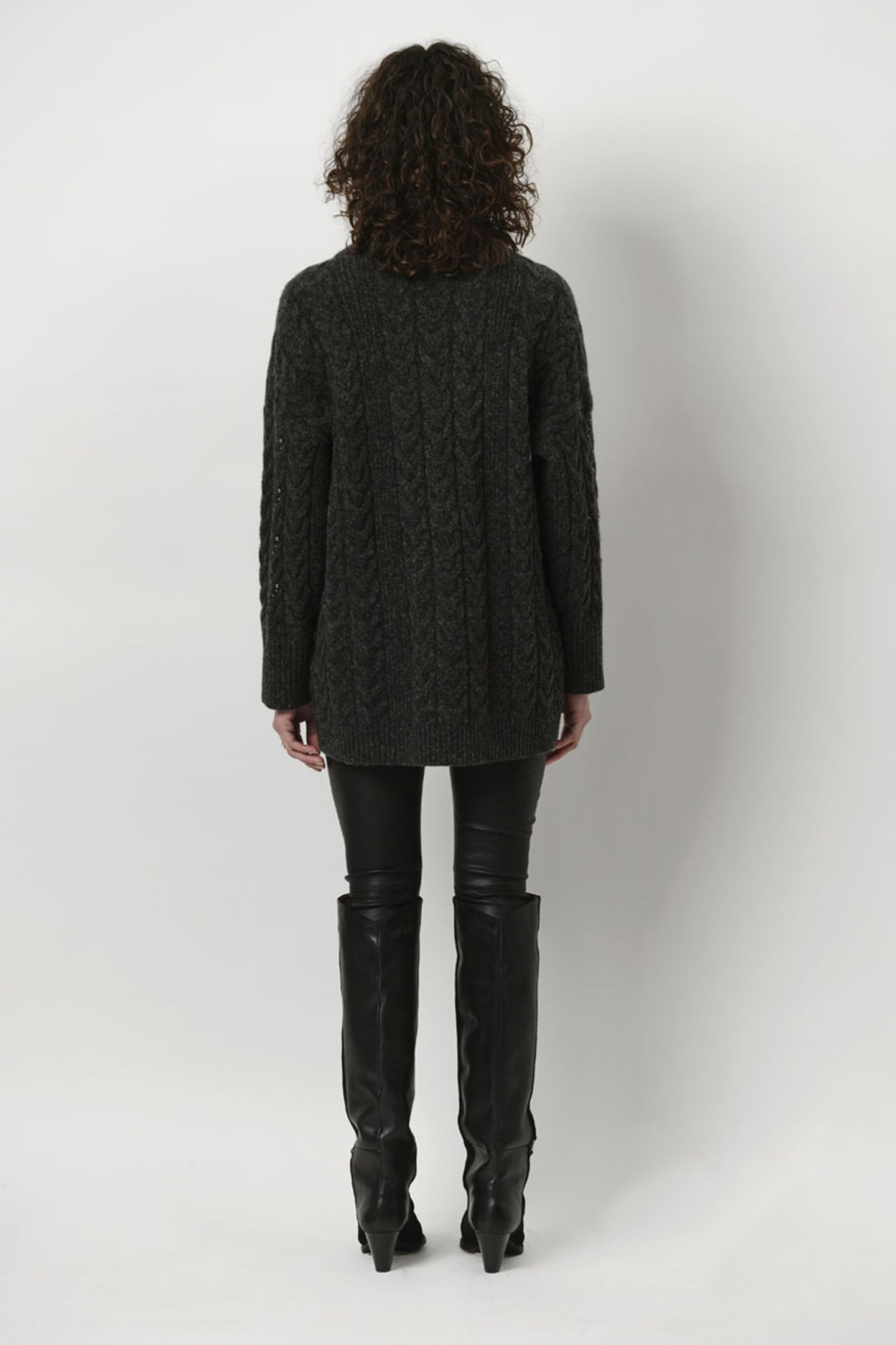CROFT PEARL SWEATER GRAPHITE 2