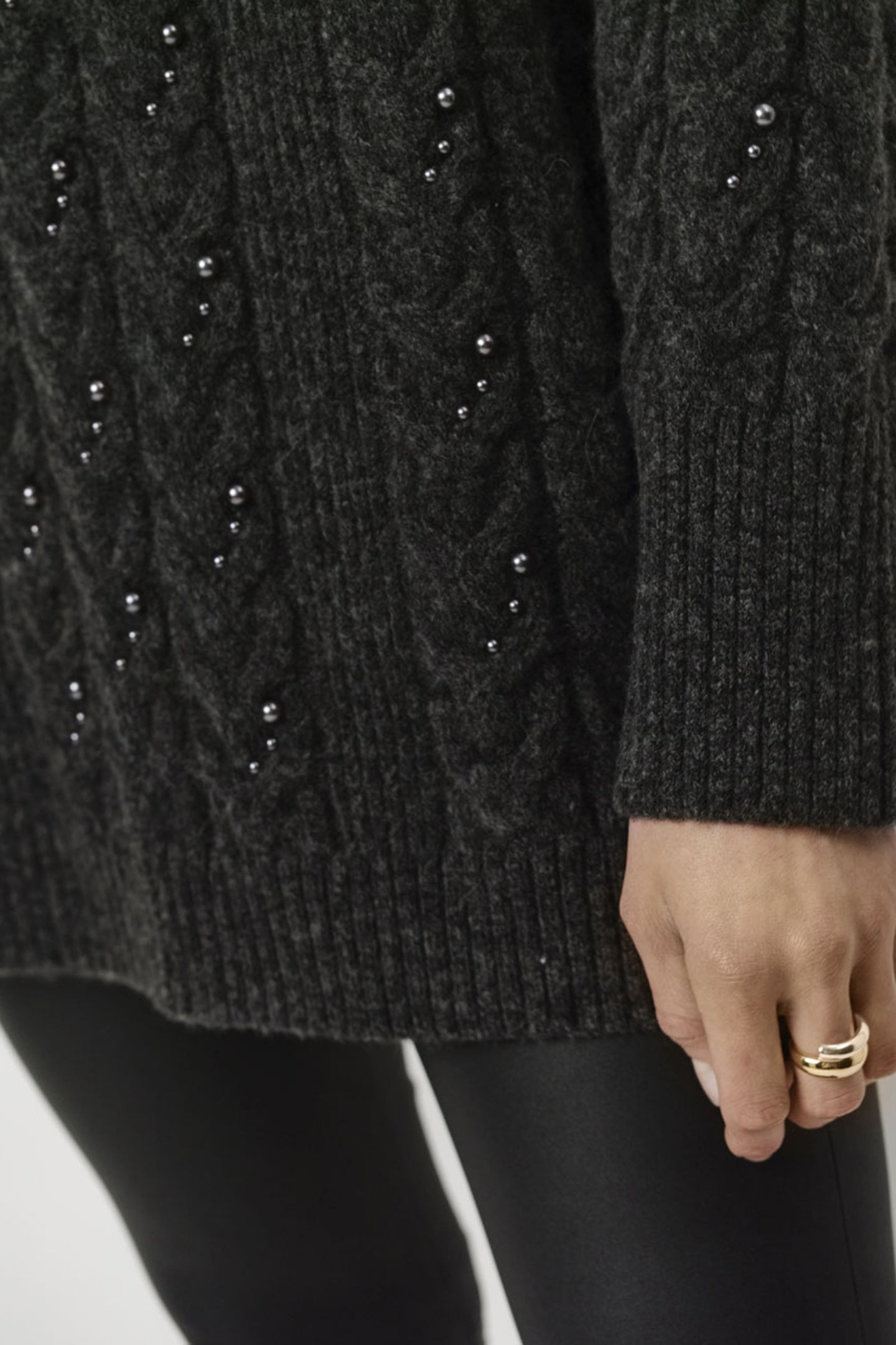 CROFT PEARL SWEATER GRAPHITE 5