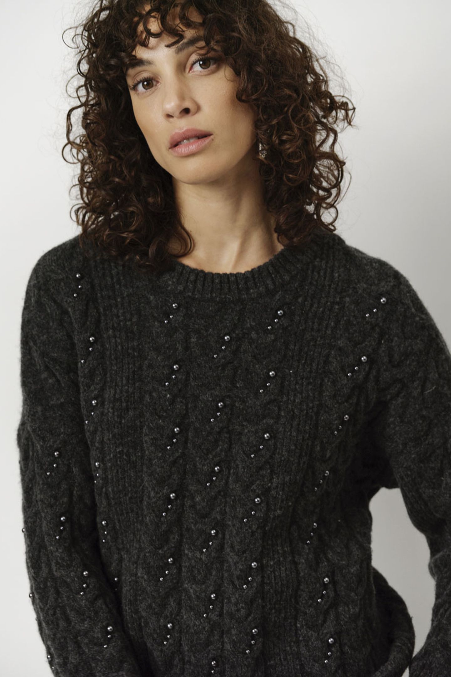 CROFT PEARL SWEATER GRAPHITE 6
