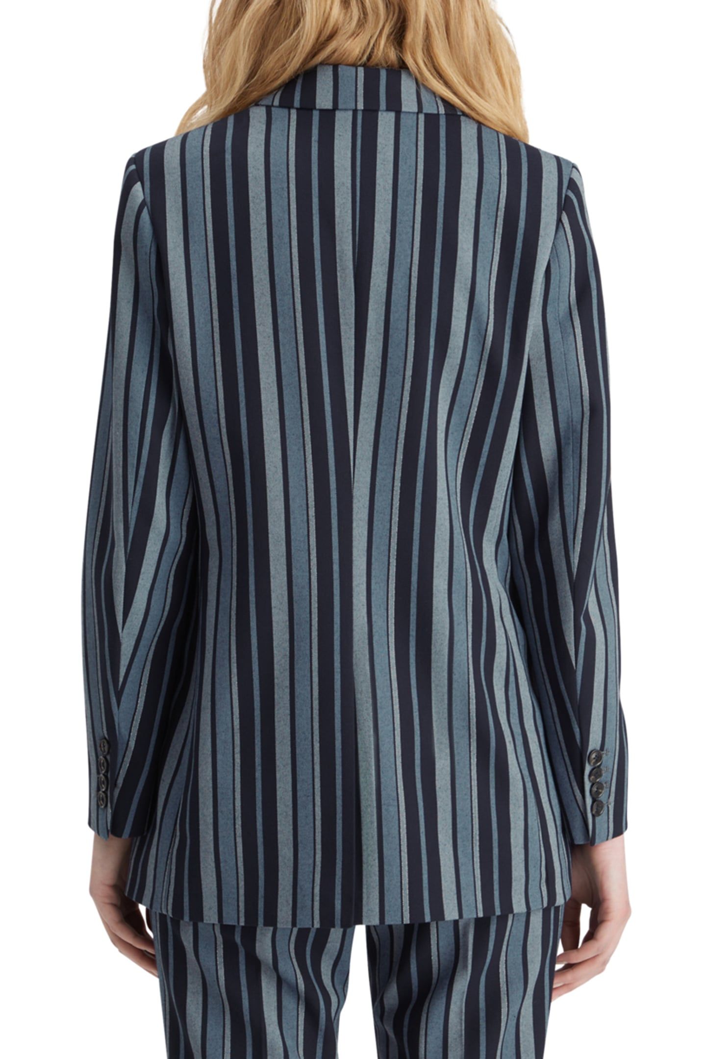 FITTED DB STRIPED BLAZER BLUE SCHOOL STRIPE 2