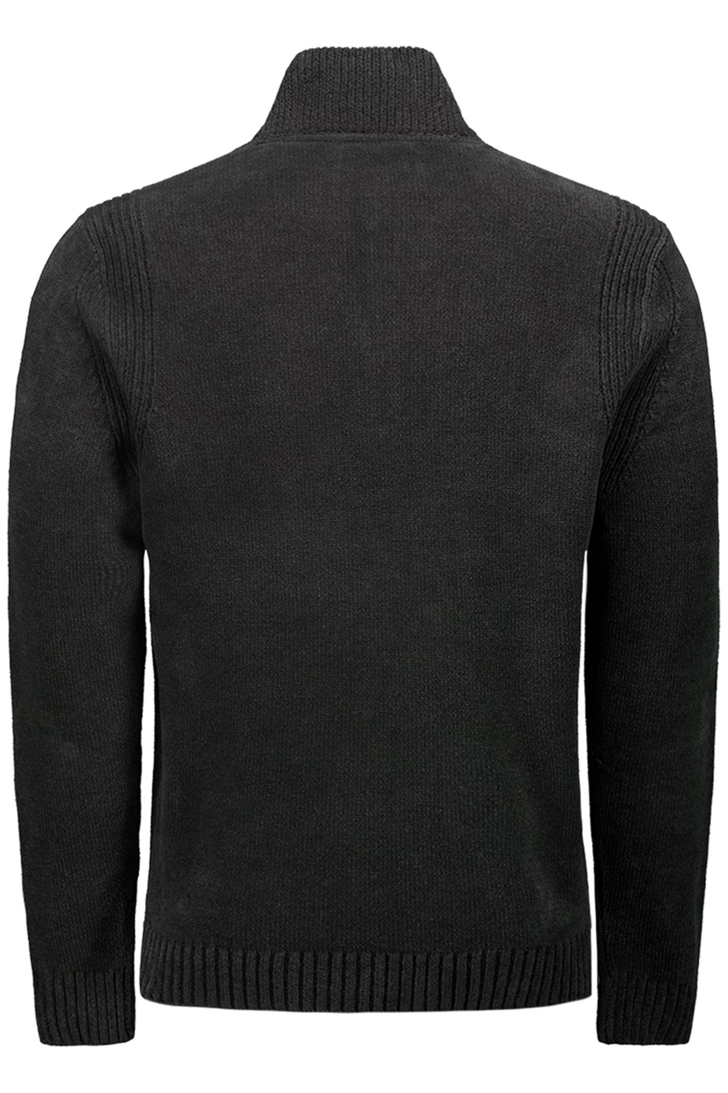 PULLOVER HALF ZIPPER CHENILLE BLACK 2