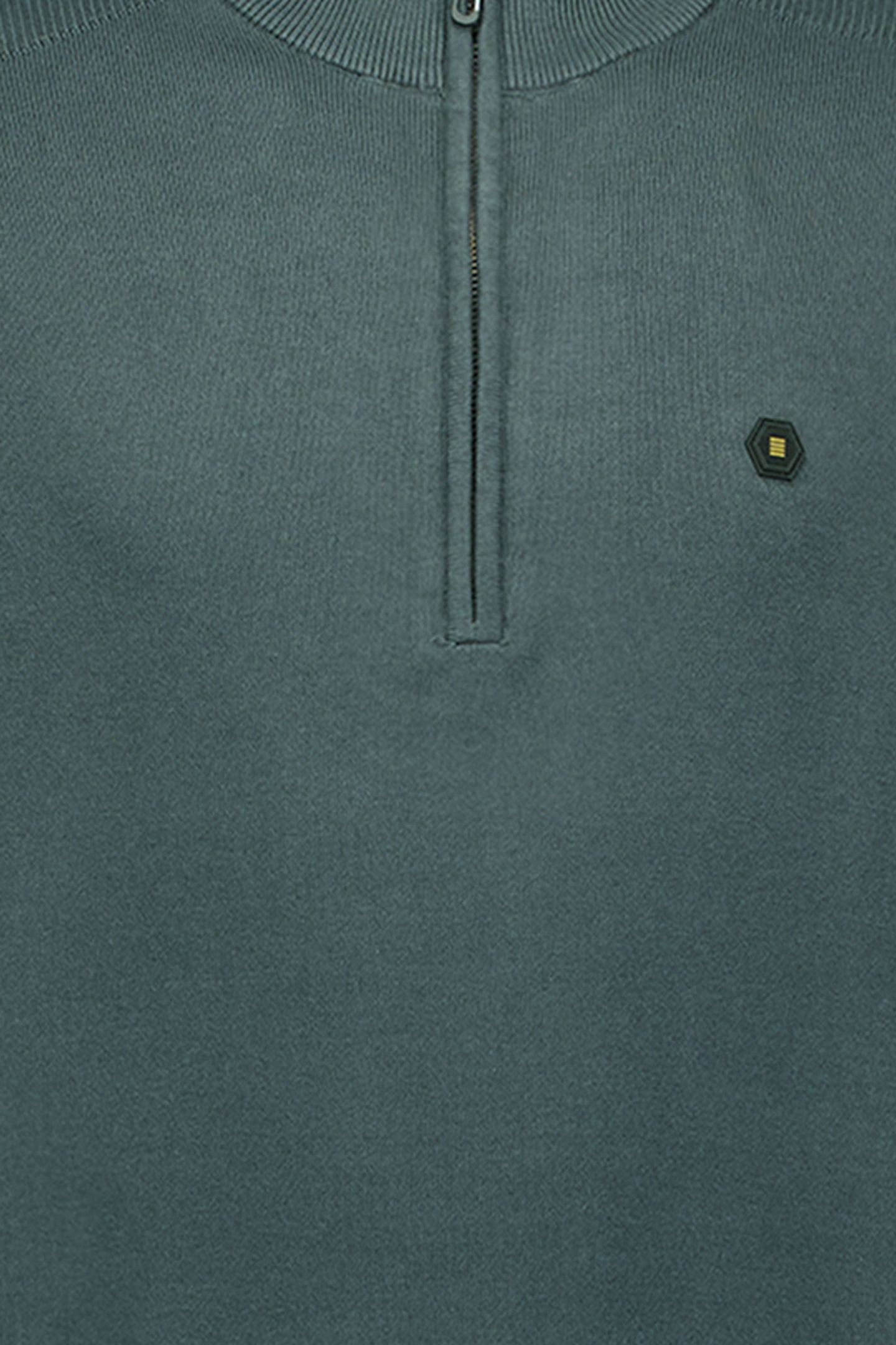 PULLOVER HALF ZIPPER SOLID KNIT DARK STEEL 3