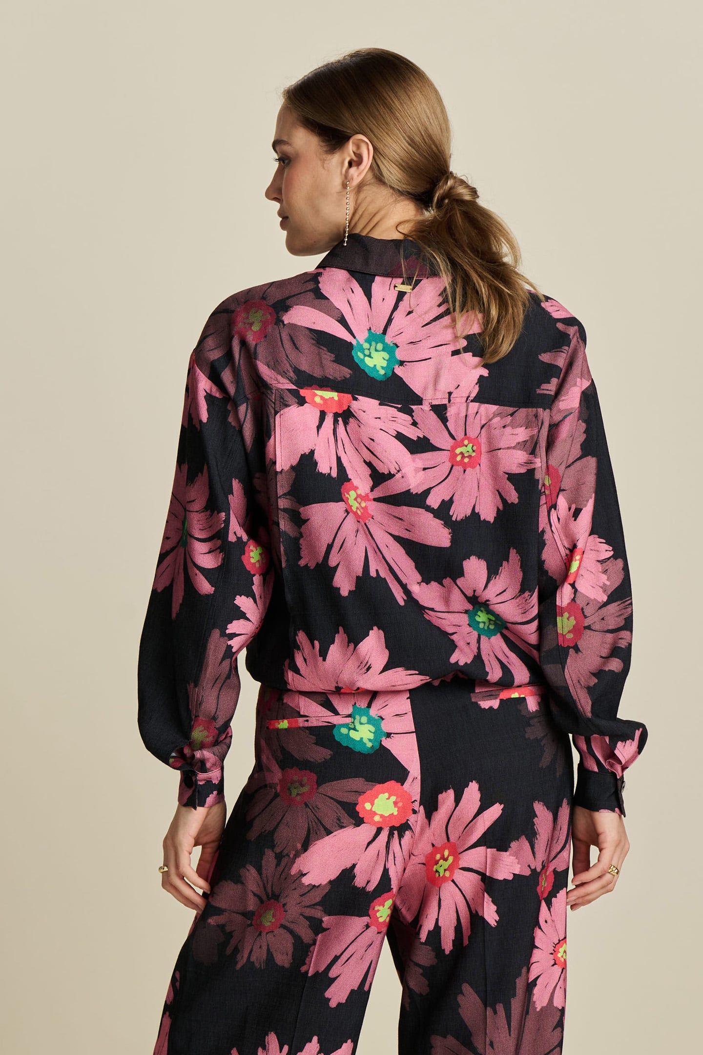 BLOUSE - BIG BLOOMING PINK 2