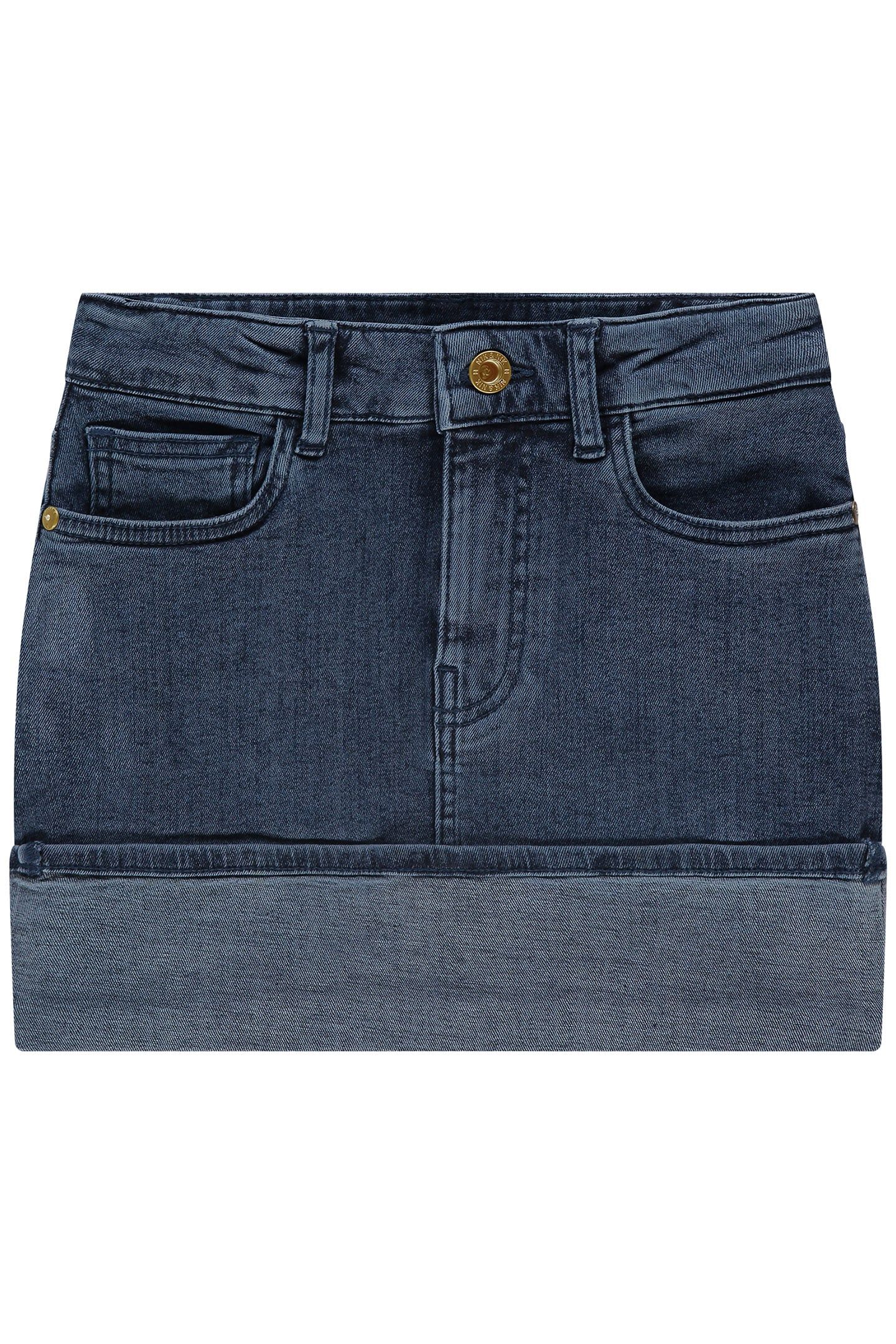 FAY DENIM SKIRT MID BLUE DENIM 1